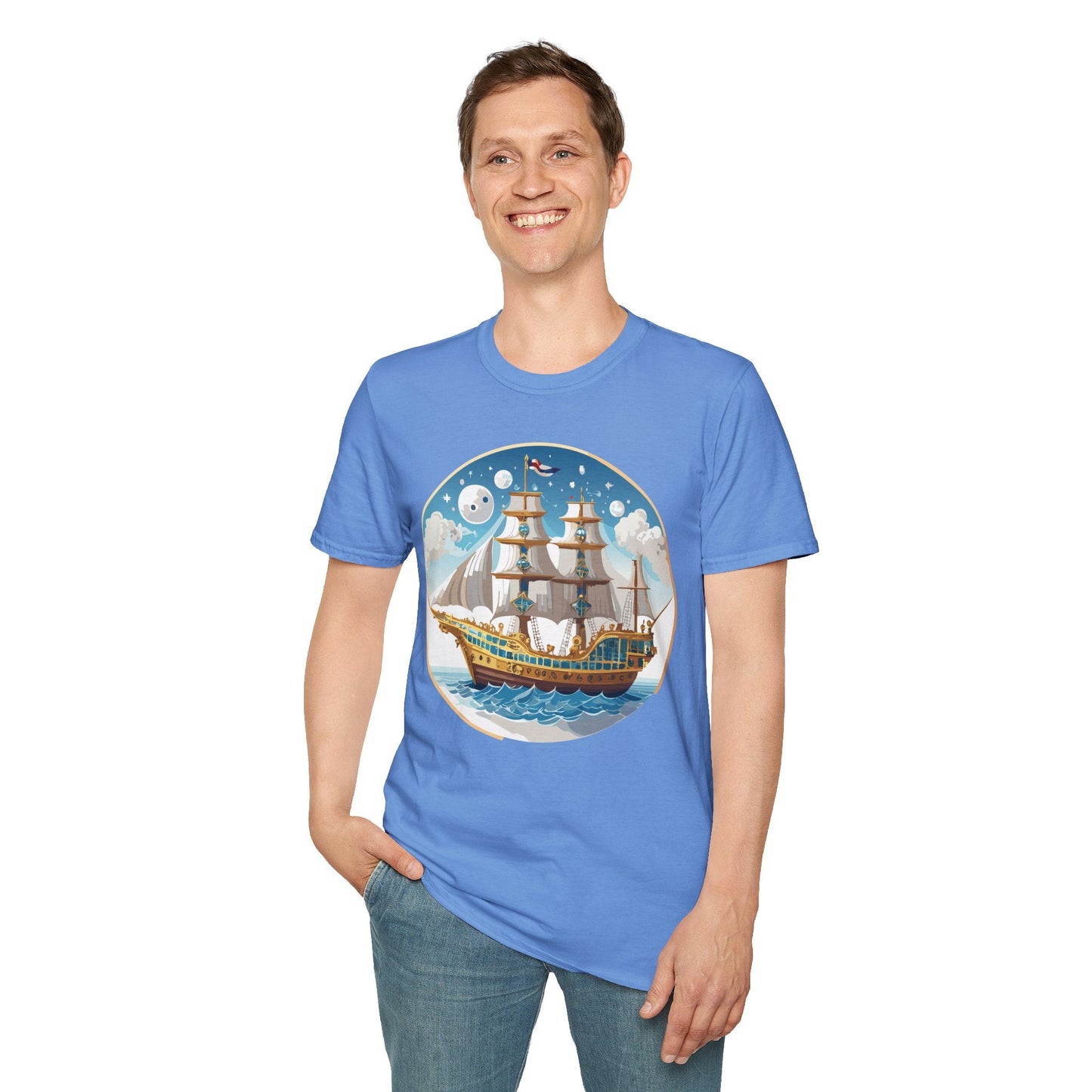 Ship T Shirts Frigate T Shirts Vessel Tee Shirt Unisex Softstyle 100 Percent Ring Spun Cotton Tee