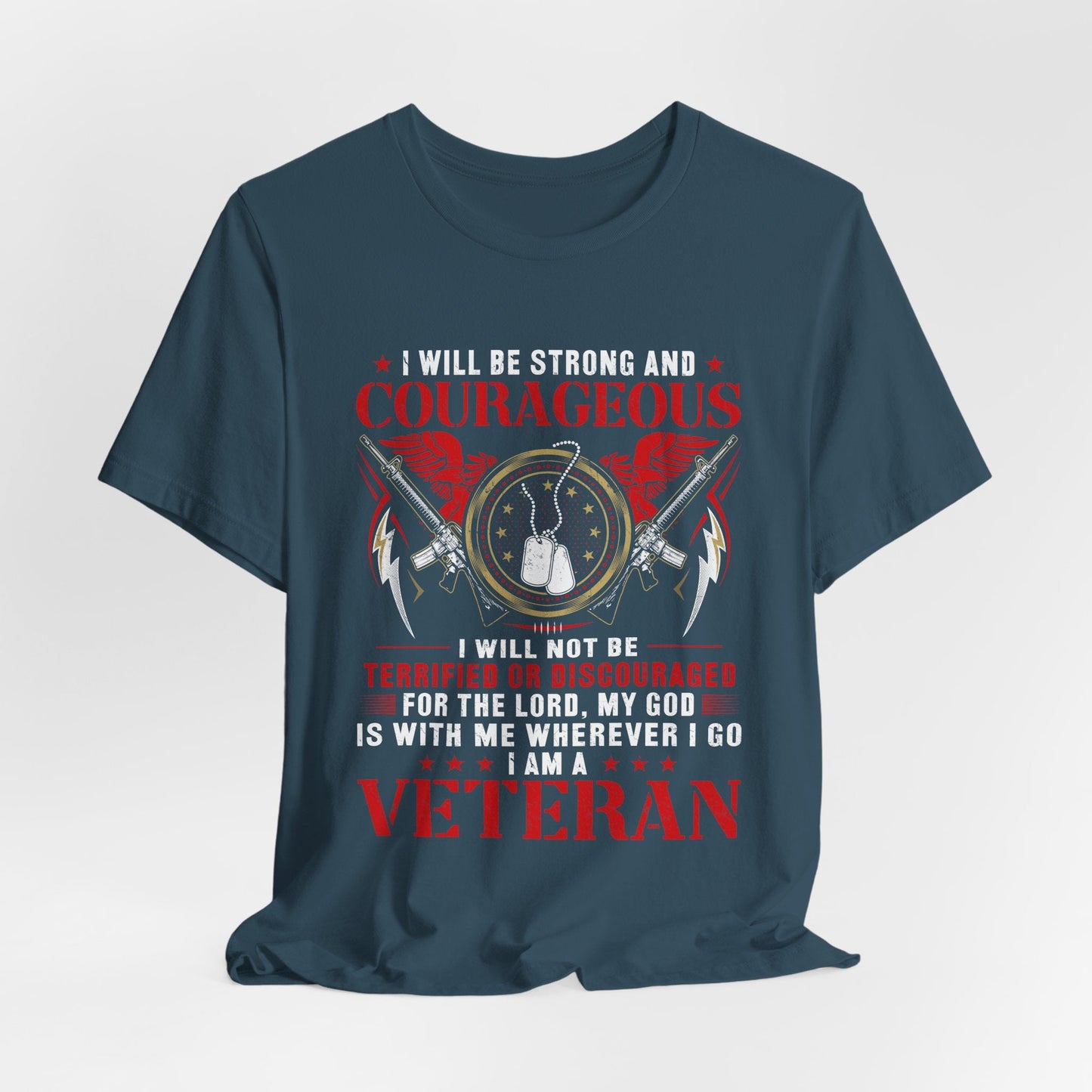 Army Veteran Patriotic Graphic Design Unisex Cotton T-Shirt v37