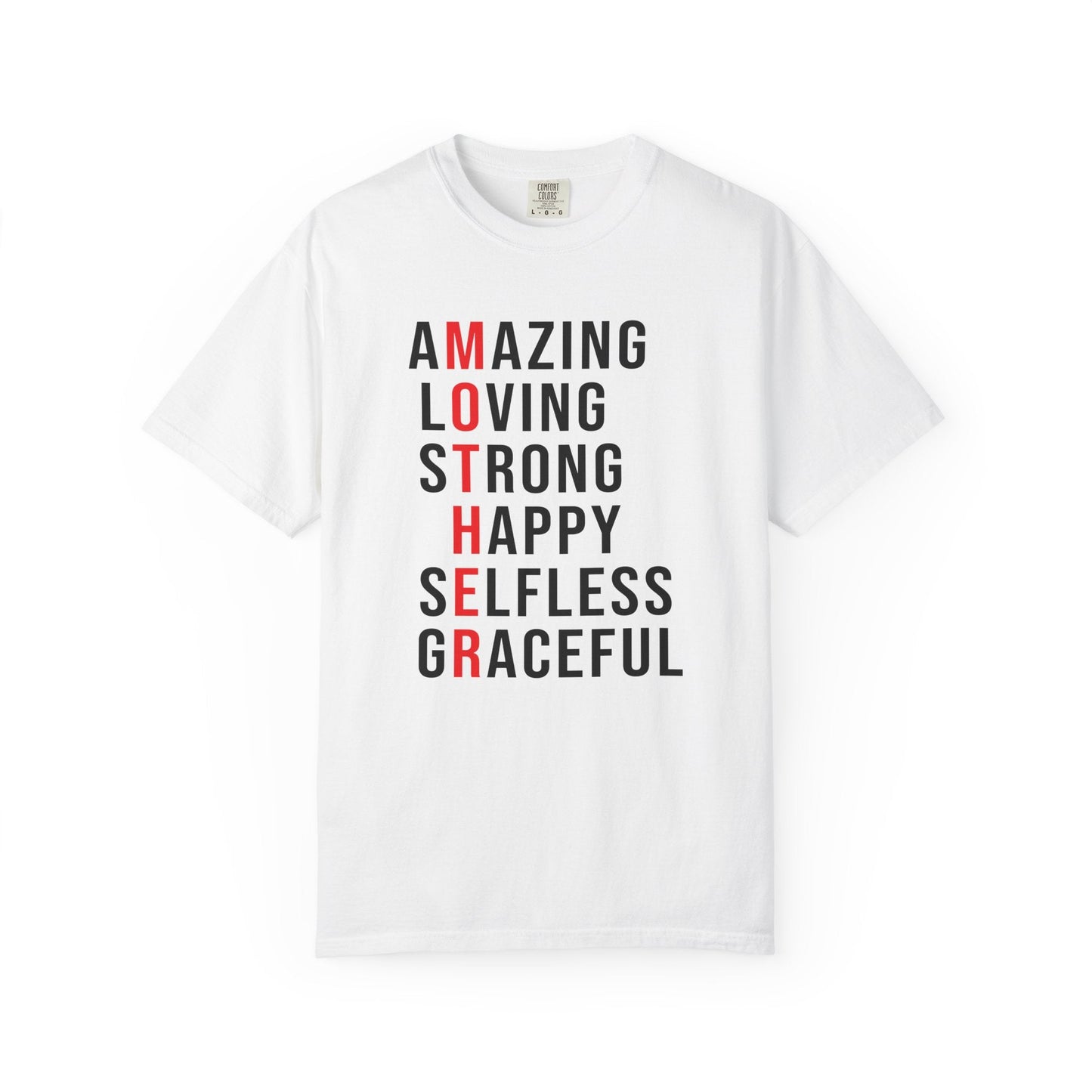 Mom T-shirt Mother's Day Mama Tee Unisex Comfort Colors Garment-Dyed Cotton h14