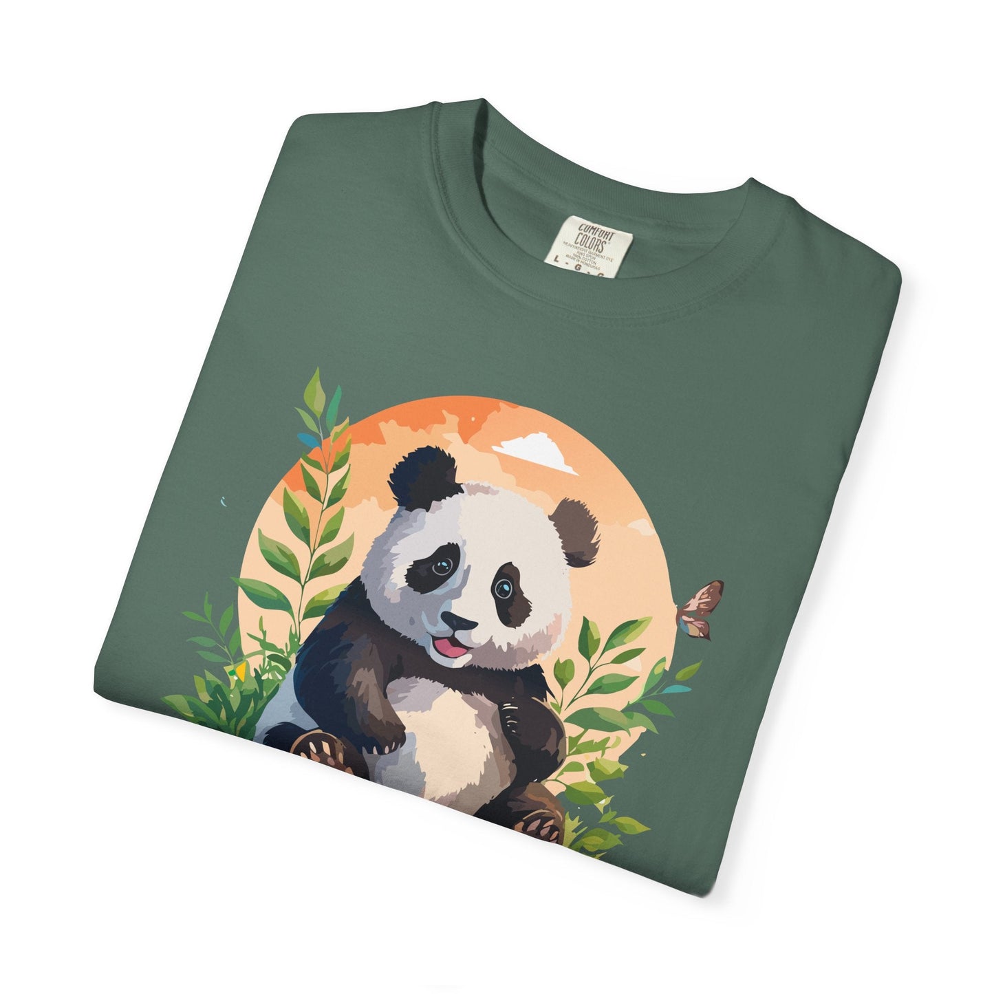 Panda Portrait Graphic T-Shirt Unisex Cotton Floral Animal Art Tee pp4