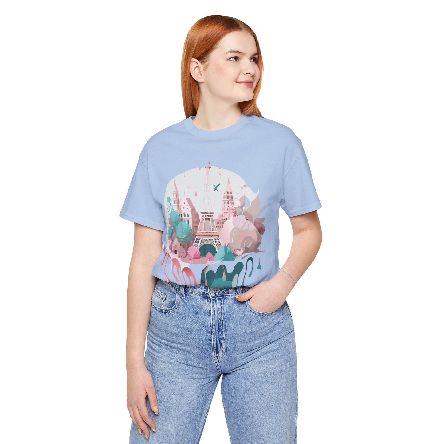 Paris Graphic Tee Unisex Premium Adelpha Art Design Vintage Inspired Short Sleeve Shirt