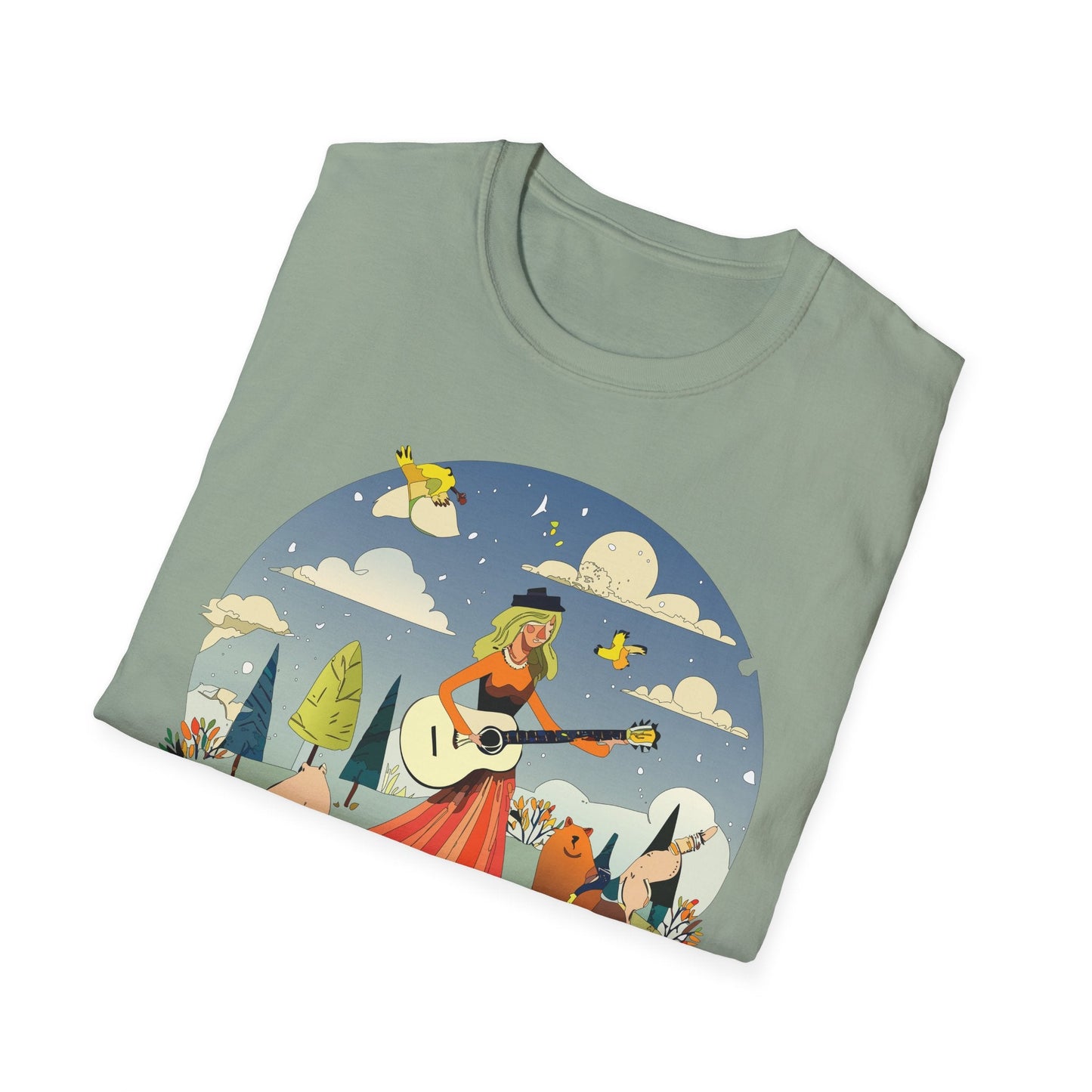 Womens Graphic T Shirt Art Design Tee Unisex SoftStyle Gildan 64000 100 Percent Cotton