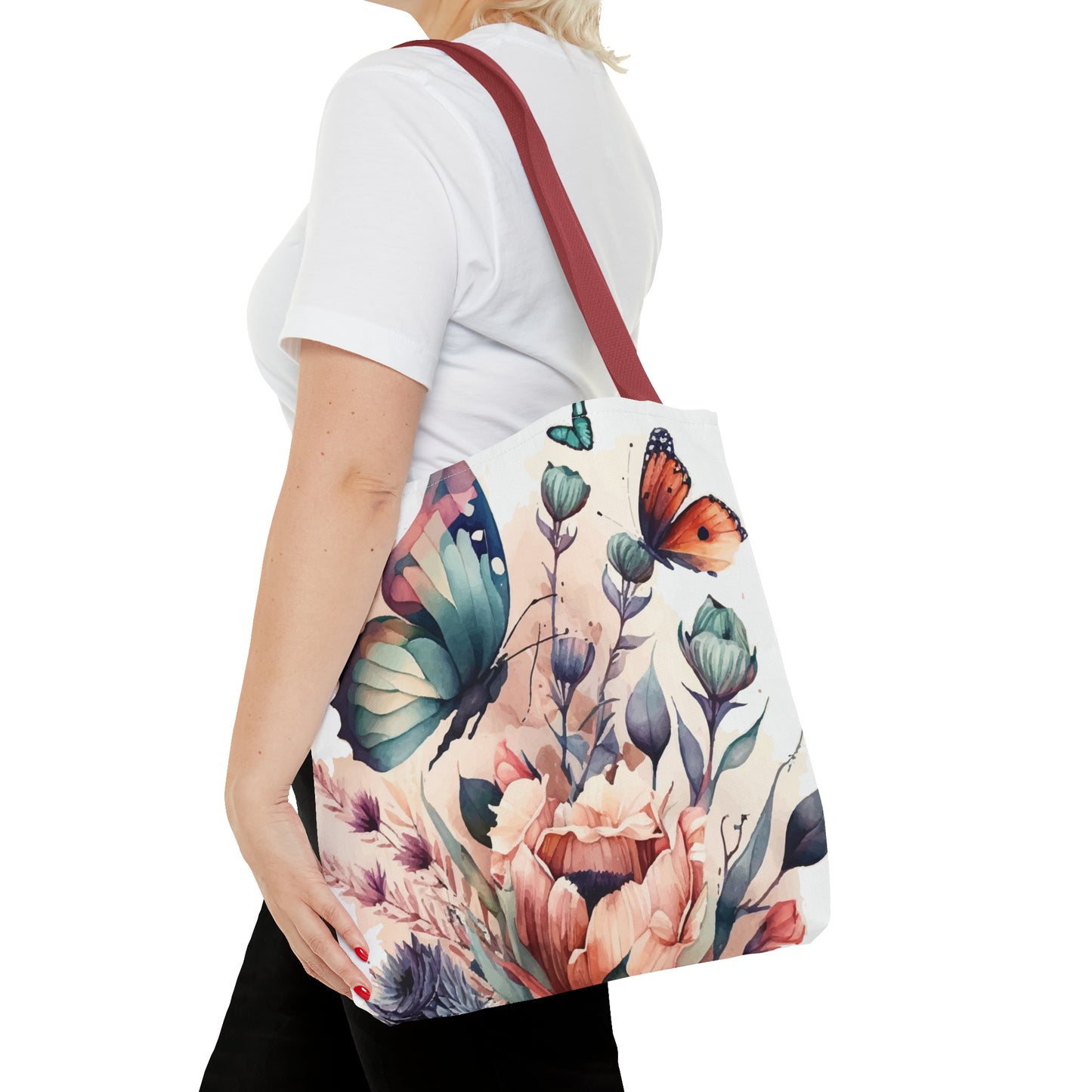 Bag with Butterfly Prints