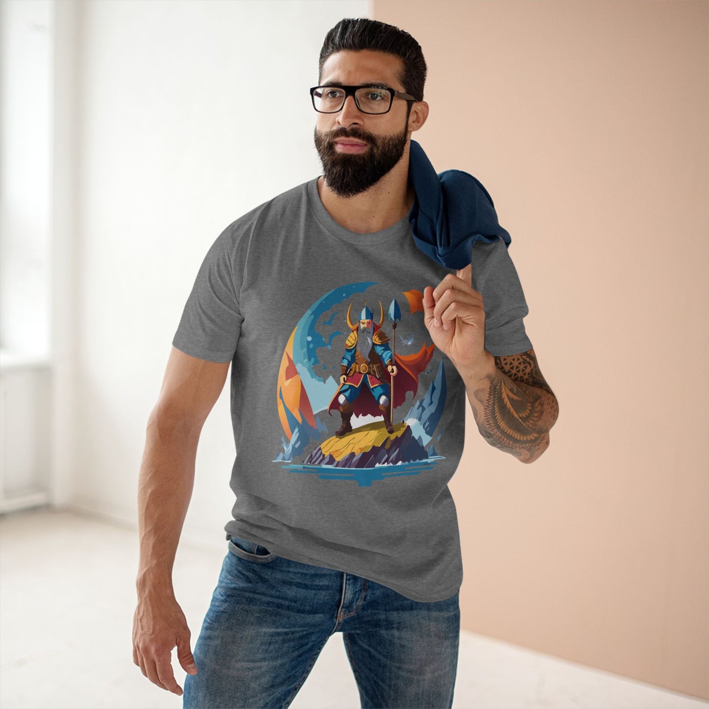 Viking Graphic Unisex 100 Cotton Staple Tee 8