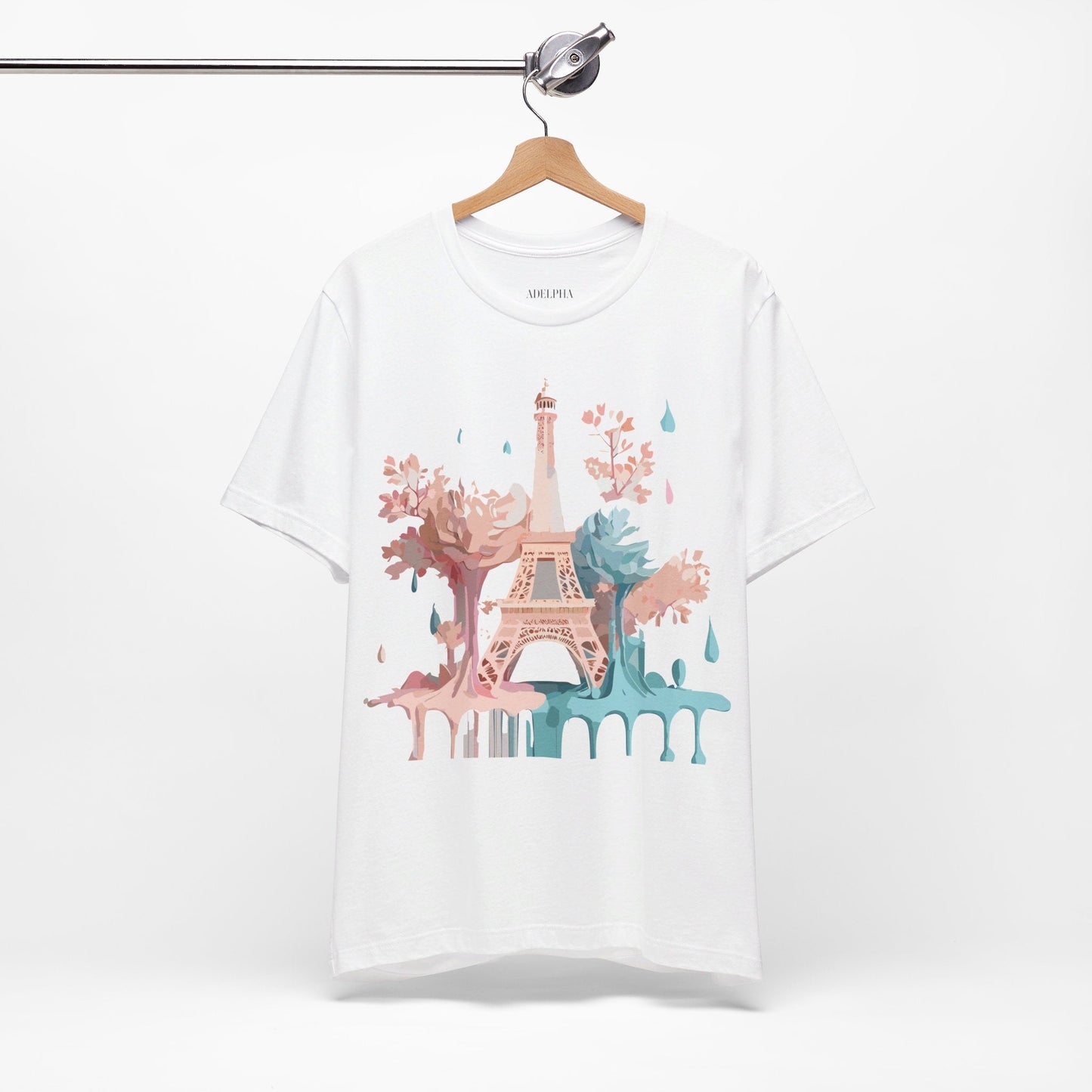 Paris Tourist Shirt Graphic Tee Unisex Vintage Inspired Art Adelpha Premium Quality