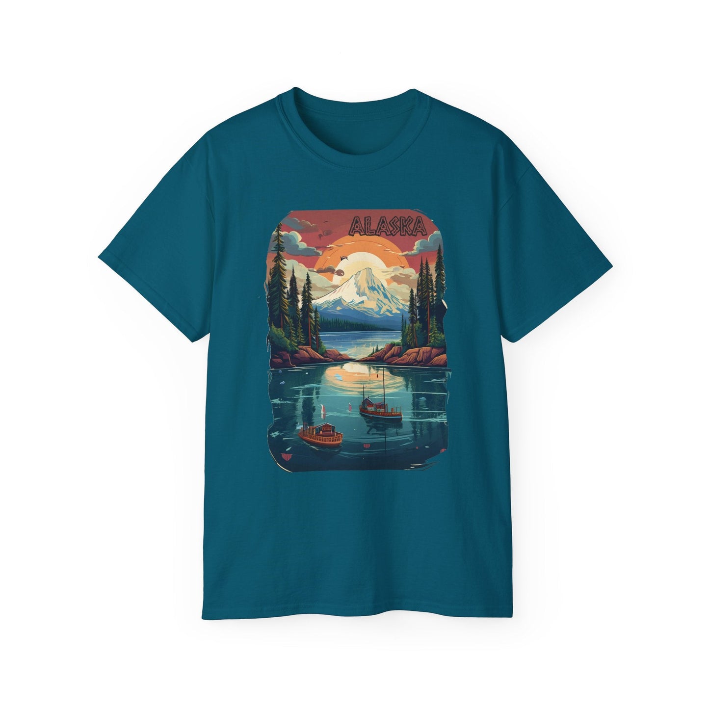 Alaska Graphic Unisex Cotton T‑Shirt 3