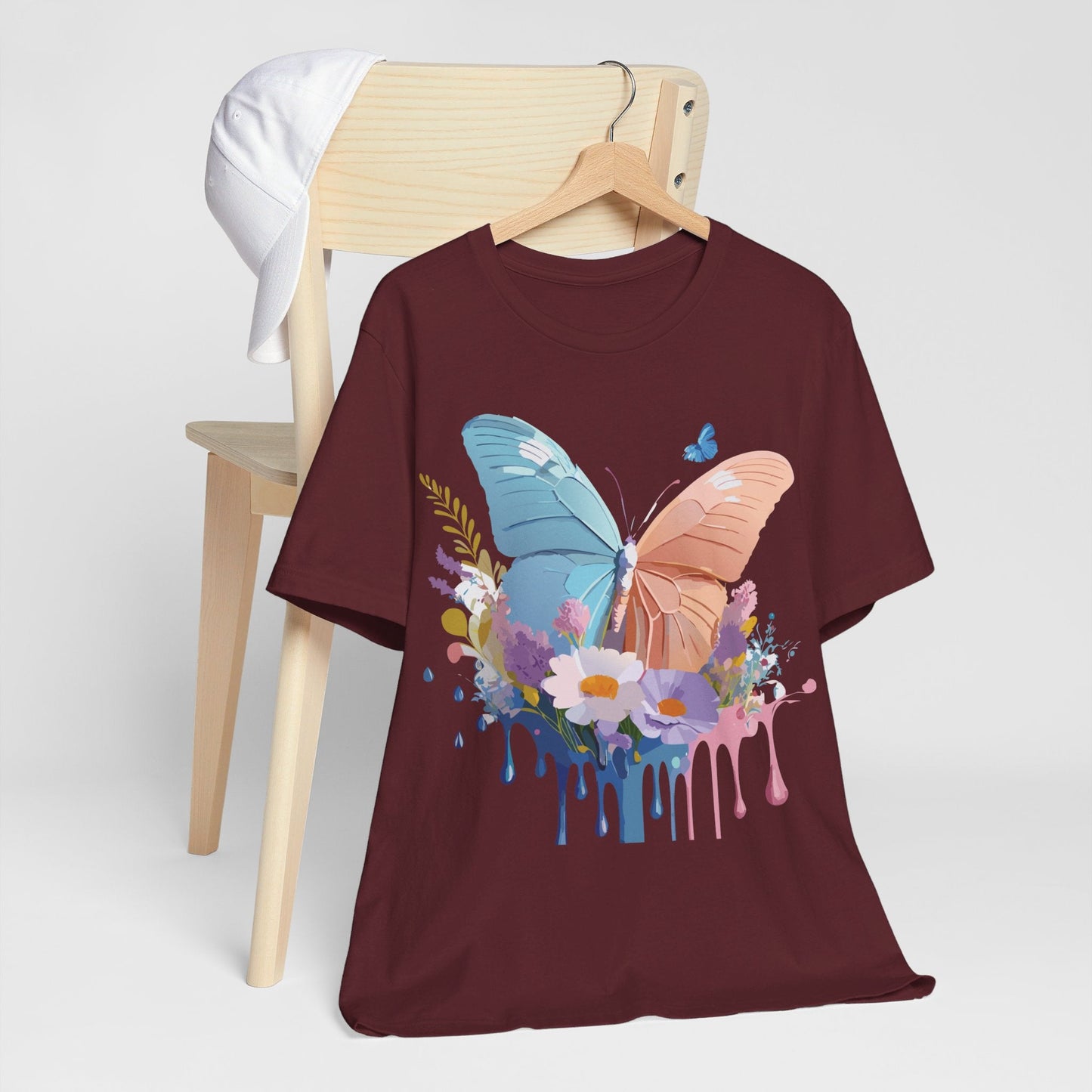 Butterfly Graphic Tee Adelpha Unisex Short Sleeve Art Design