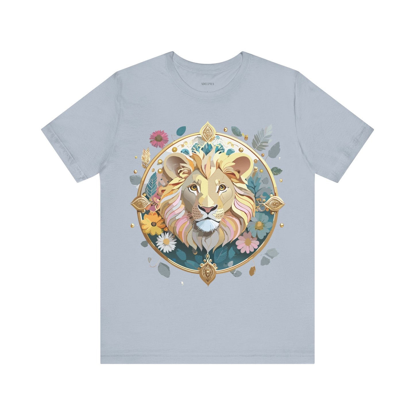Medallion Graphic Unisex 100 Cotton Vintage Animal Medal Artwork Tee 64