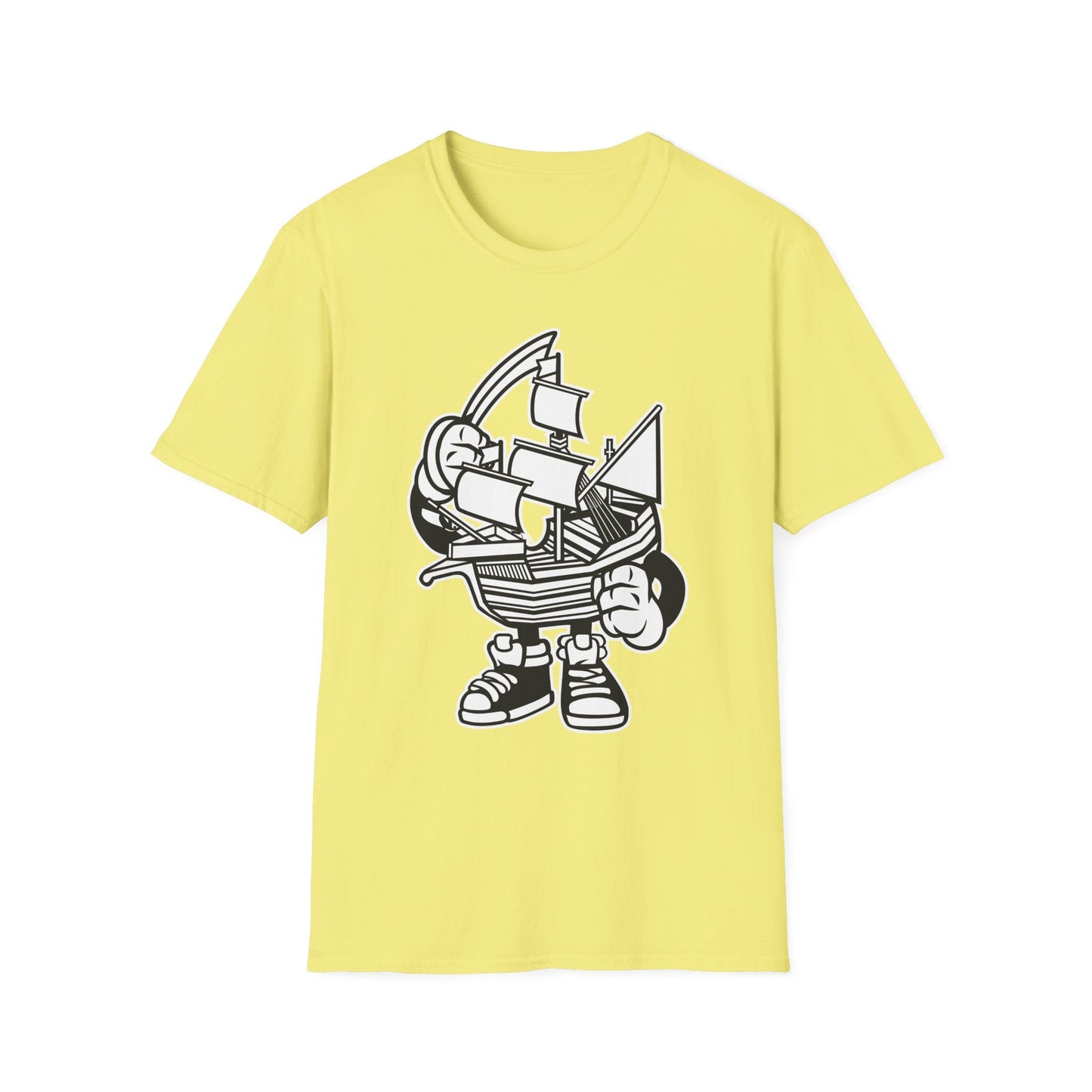 Cartoon T Shirt Animation Tee Funny Unisex Gildan Softstyle 64000 Cotton Art Design