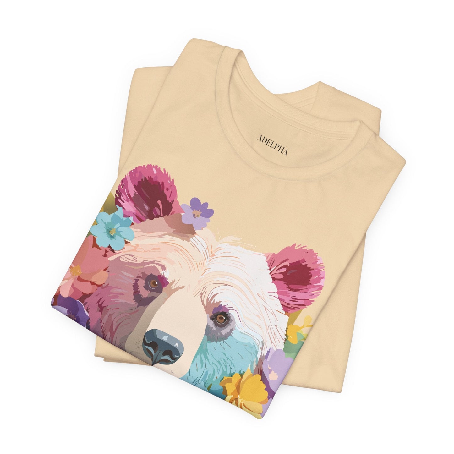 Bear Graphic Tee By Adelpha Unisex Short Sleeve Shirt Vintage Inspired Artwork