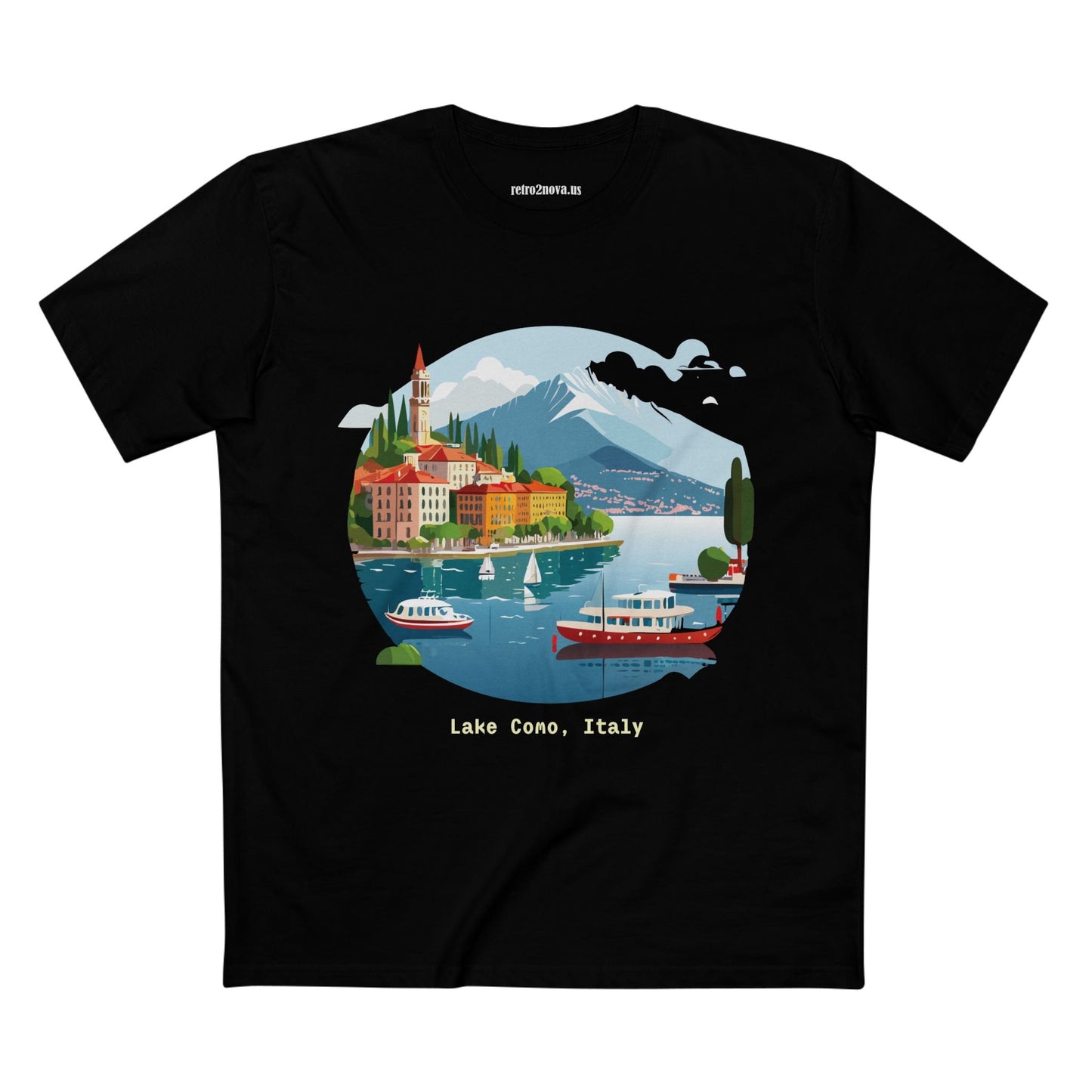 Italy Travel Shirt Unisex Premium Cotton Tee With Original Art Design From Retro2Nova TT73