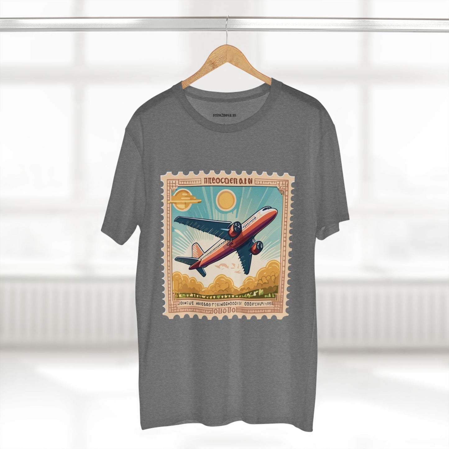 Stamp Shirt Postage Stamp Tee PS5 Unisex Premium Cotton Art Tee By Retro2Nova Pro