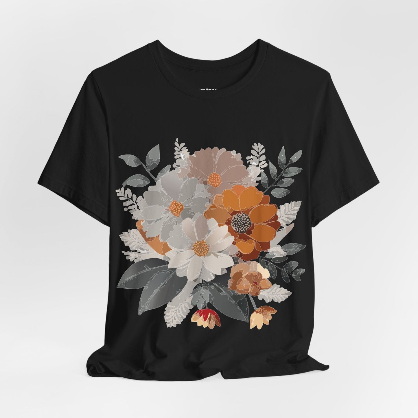 Flowers Shirt Floral Shirt Unisex Tee Lightweight Jersey Short Sleeve Floral Print Free Shipping