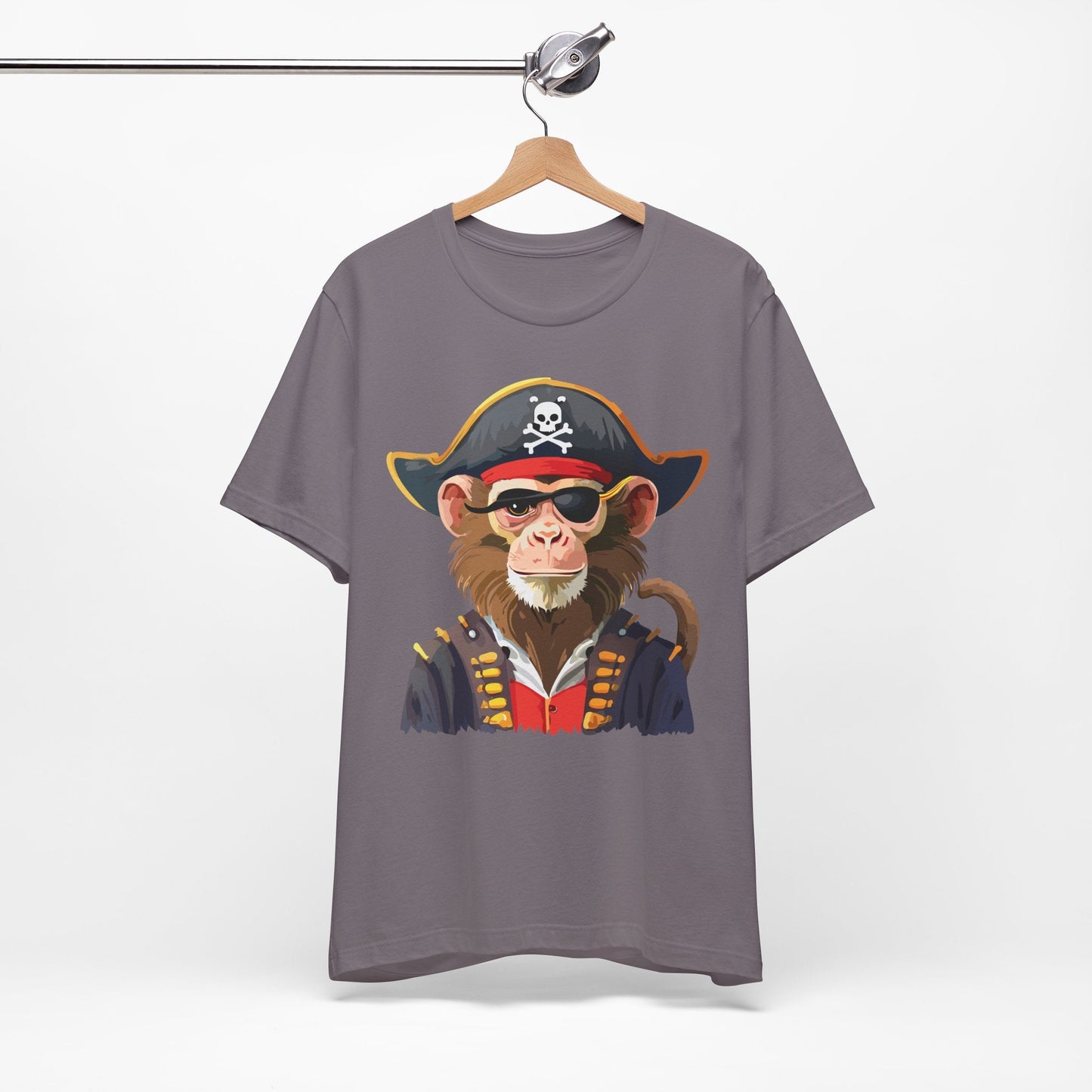 Unisex Animal Design Tee Shirt With Wild Animals Art Print Gildan Softstyle 64000