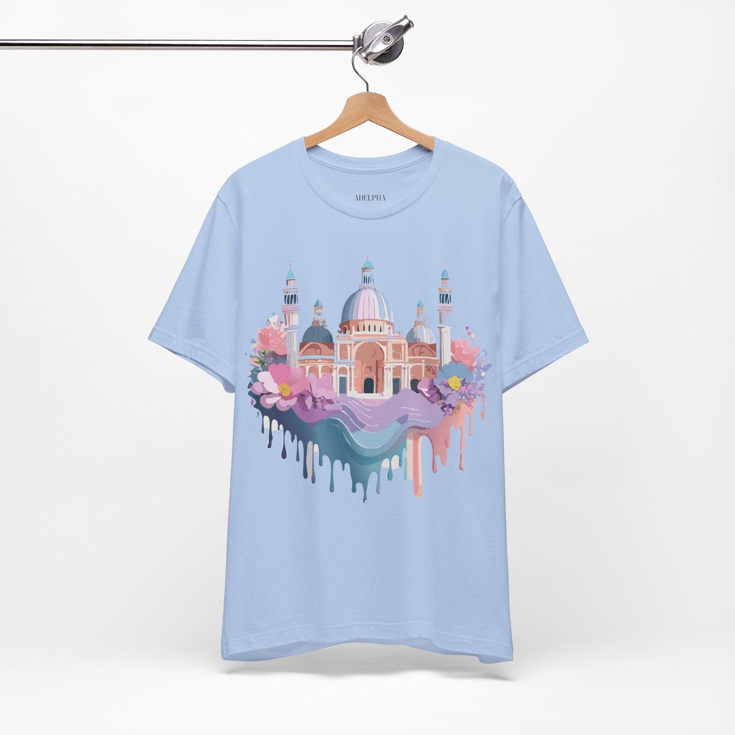 Venice Tourist Graphic Tee Unisex Jersey Short Sleeve Art By Vintage Style