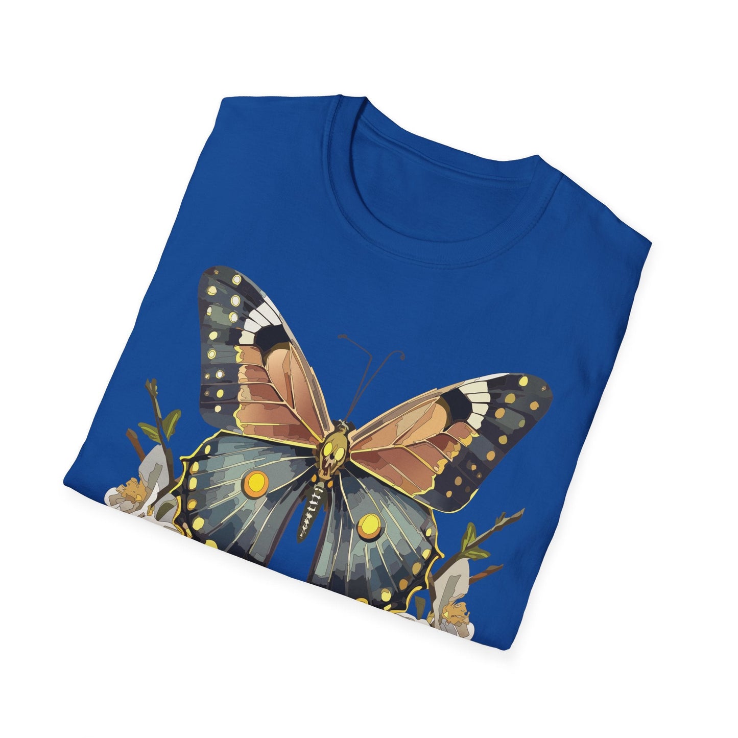 Butterfly Shirt Unisex Gildan Softstyle T Shirt Monarch Butterfly Tee 100 Percent Ring Spun Cotton