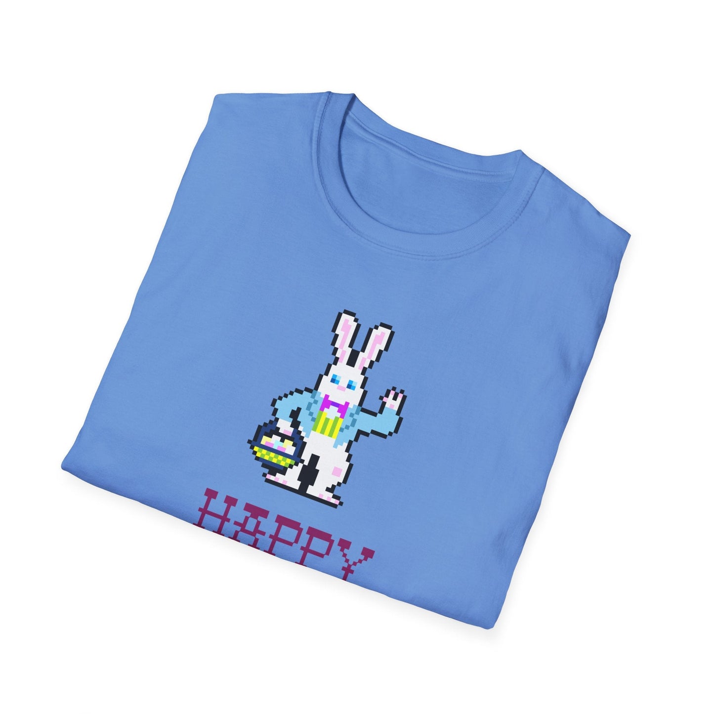 Funny Easter T Shirt With Signature And Prints Unisex Gildan Softstyle Cotton Tee Design