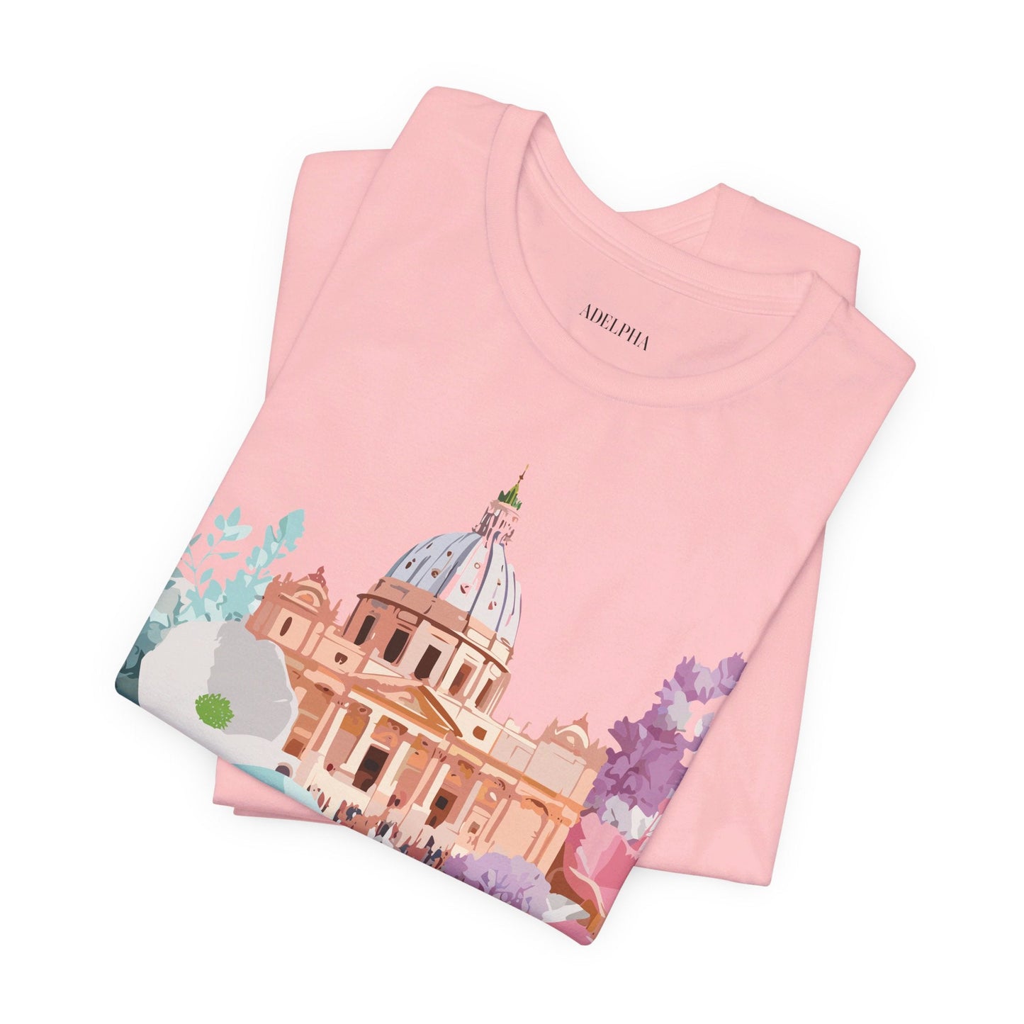 Adelpha Vintage Rome Tourist Shirt Graphic Tee Unisex Short Sleeve Art Design Artwork