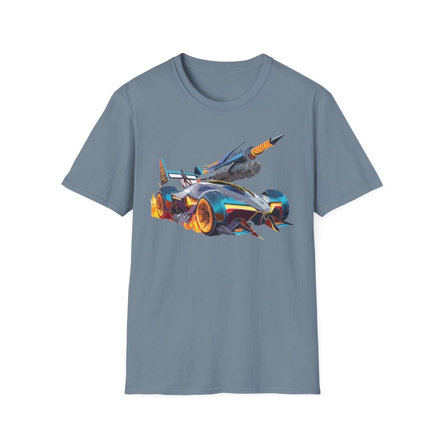 Unisex Car T Shirt Softstyle Cotton Tee With Car Design Hot Wheels Graphic Tee For Men And Women