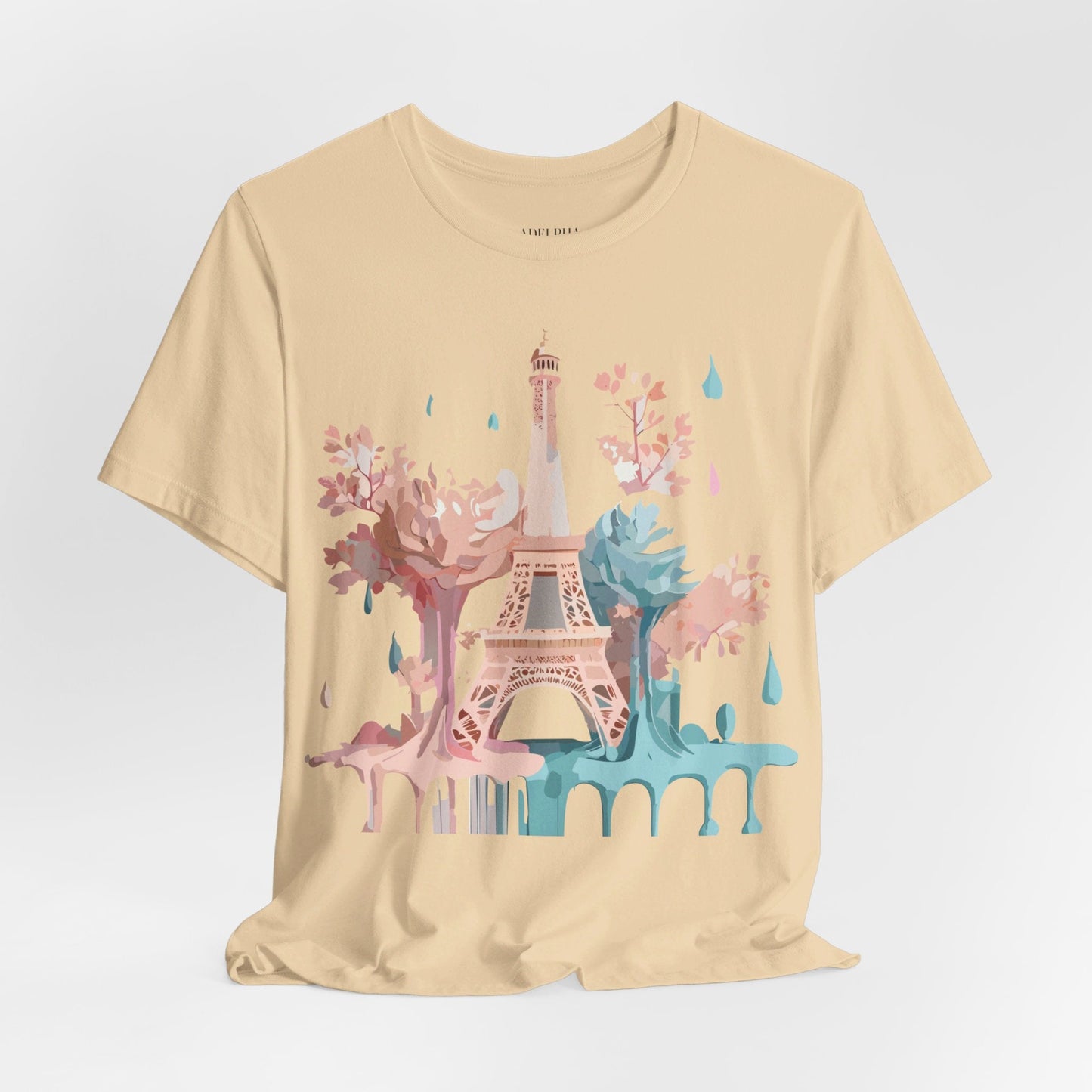 Paris Tourist Shirt Graphic Tee Unisex Vintage Inspired Art Adelpha Premium Quality
