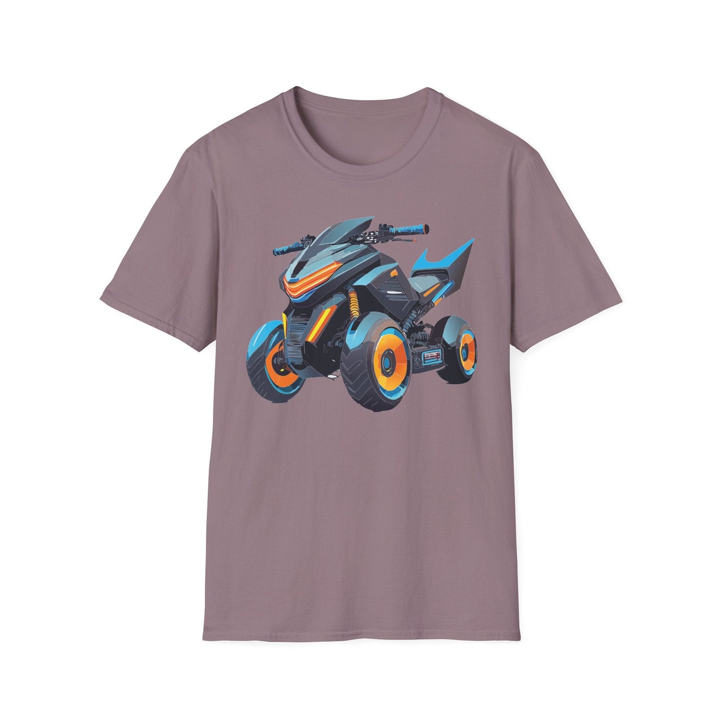 Unisex Motorcycle Art Design T Shirt Softstyle 64000 MTB Graphic Tee For Riders
