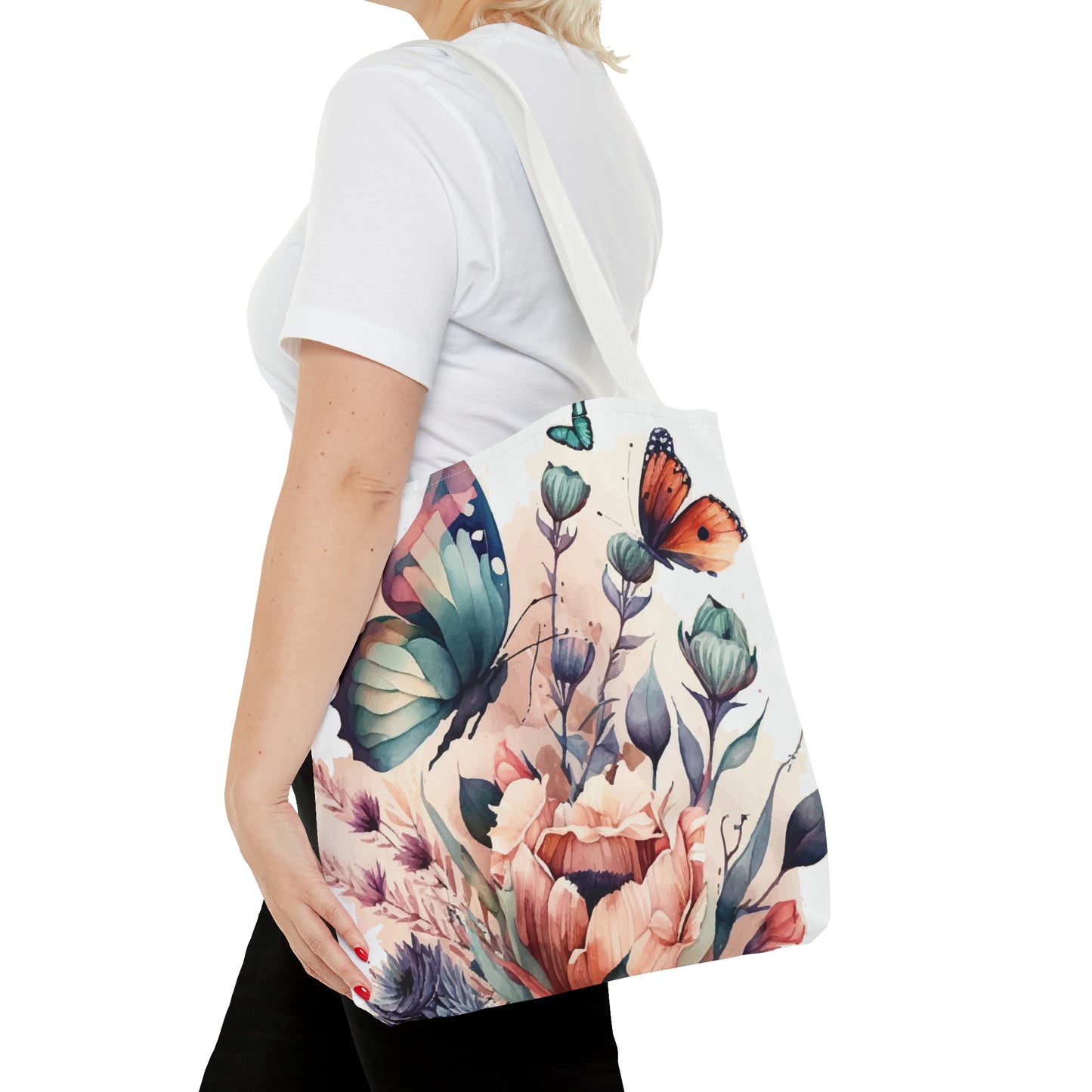 Bag with Butterfly Prints