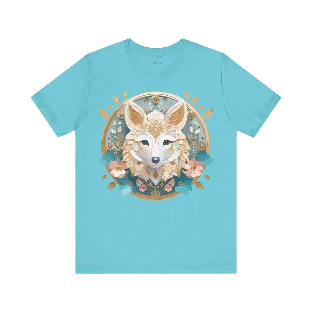 Medallion Graphic Unisex Cotton Bella+Canvas Tee with Art Design d29