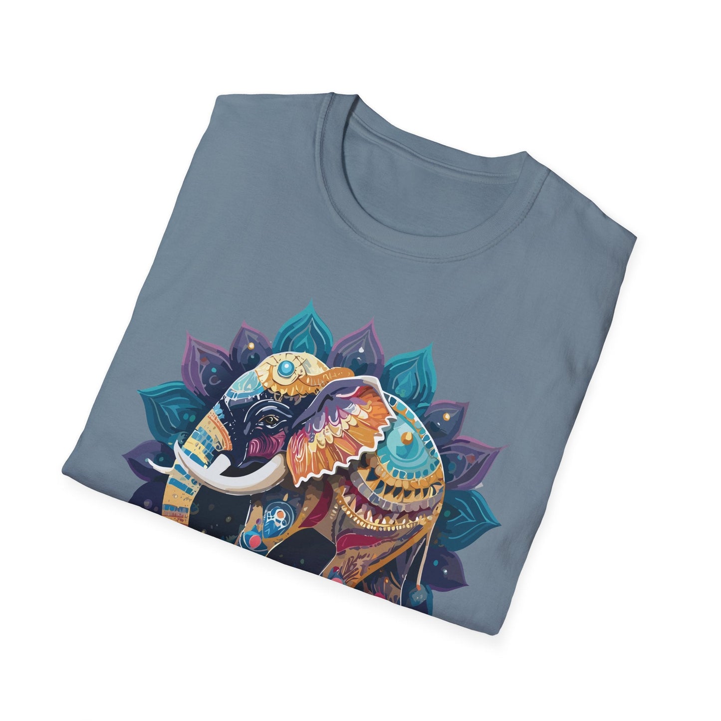 Elephant T Shirt Unisex Softstyle Cotton Tee Gildan 64000 Comfortable Everyday Wear