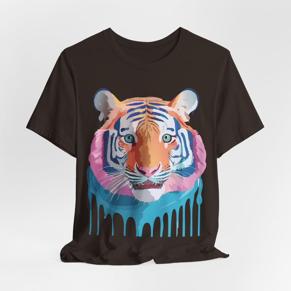 Tiger Graphic Unisex Cotton Bella+Canvas Tee with Art Animal Design e61