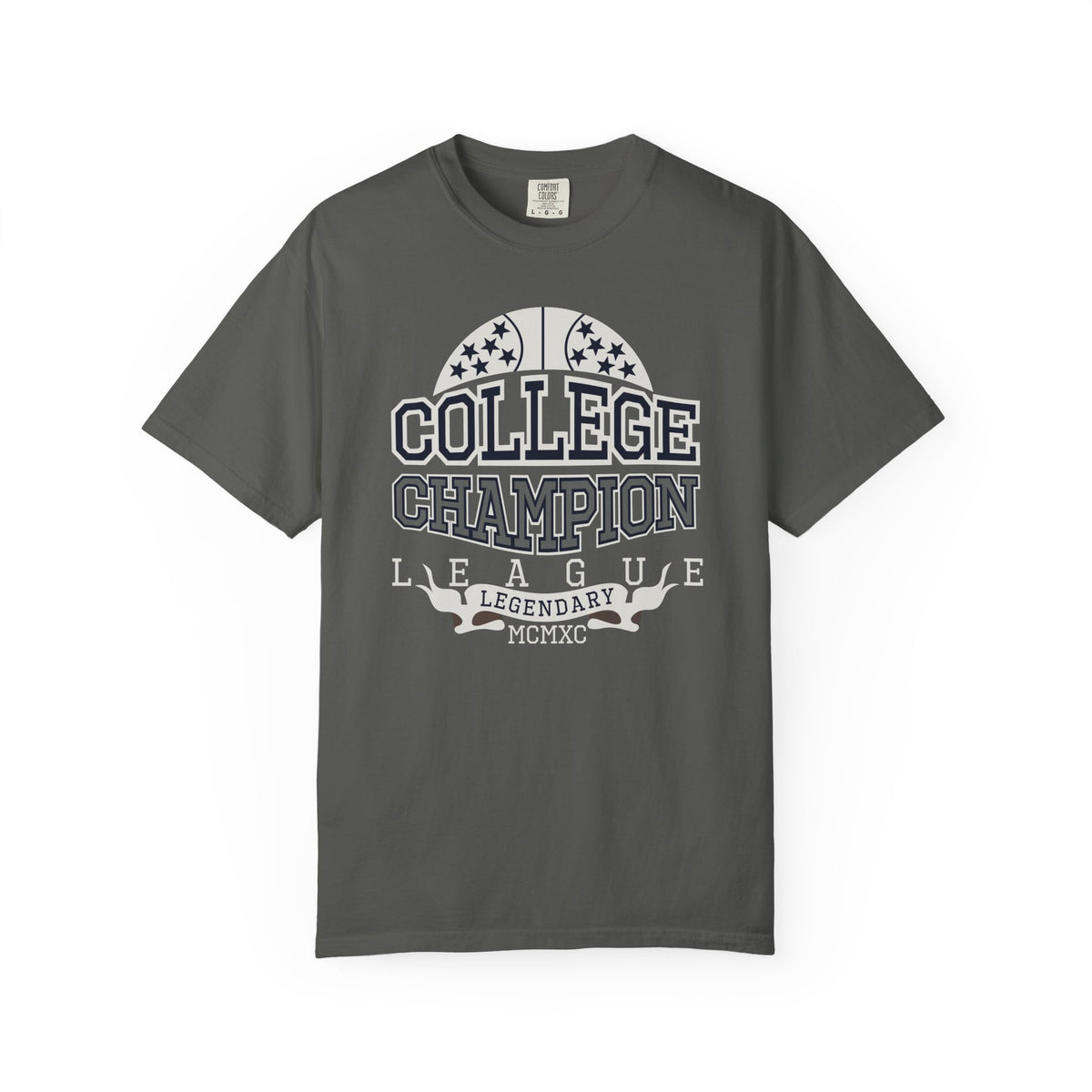 College Champion Basketball League Athletic Unisex Comfort Colors Garment-Dyed Heavyweight 100 Cotton Art Design T-Shirt w12
