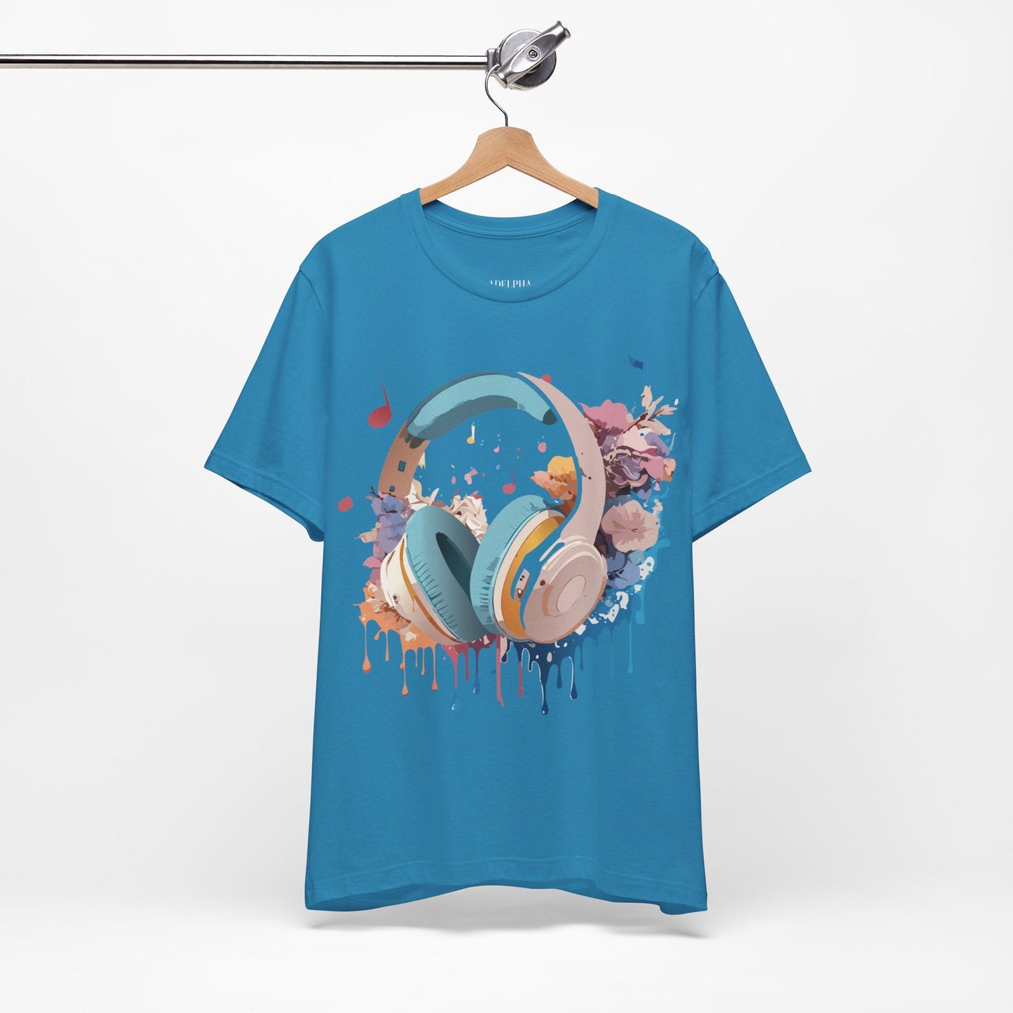 Music Graphic T Shirt Unisex Short Sleeve Tee Adelpha Vintage Inspired Art For Casual Everyday Wear