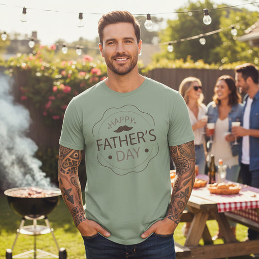 Fathers Day Graphic Garment Dyed Cotton Comfort Colors Relaxed Fit T-Shirt