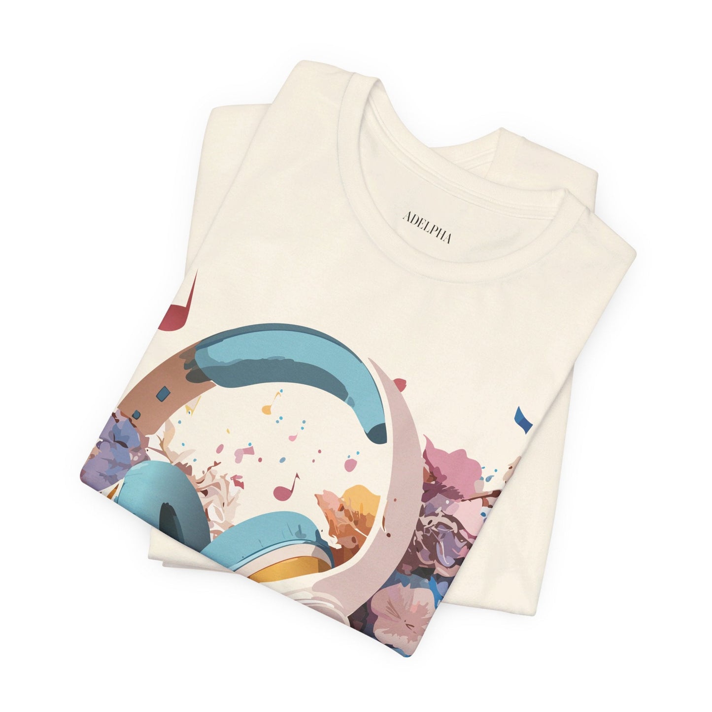 Unisex Graphic Tee Adelpha Art Design Vintage Music Inspired Short Sleeve Jersey Premium