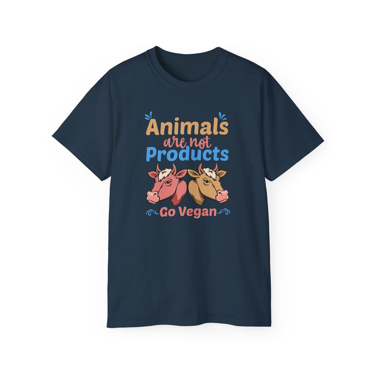 Animals Are Not Products Go Vegan T-Shirt | Vegan Animal Rights Tee