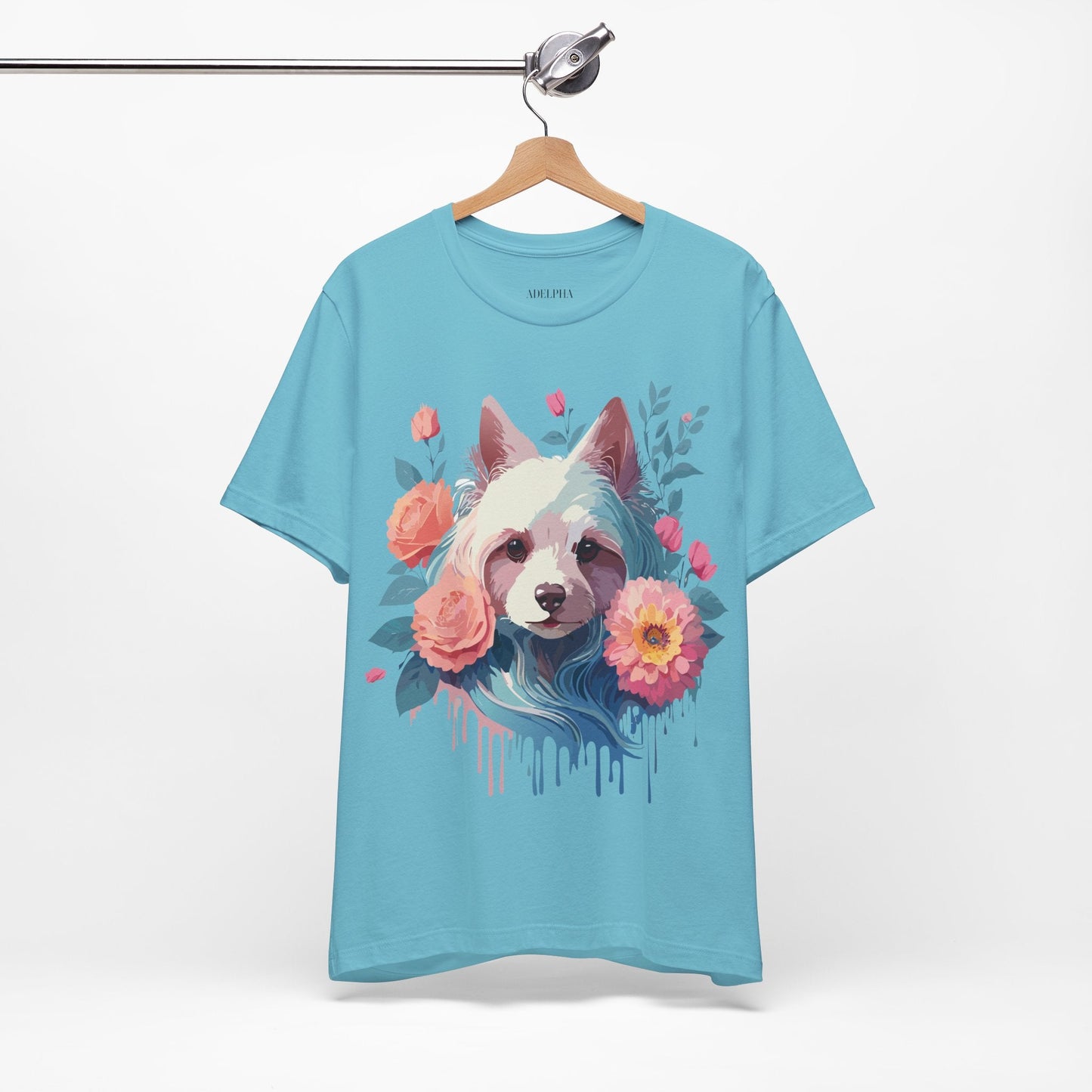 Adelpha Unisex Graphic Dog Shirt Short Sleeve Tee With Vintage Inspired Artwork Design