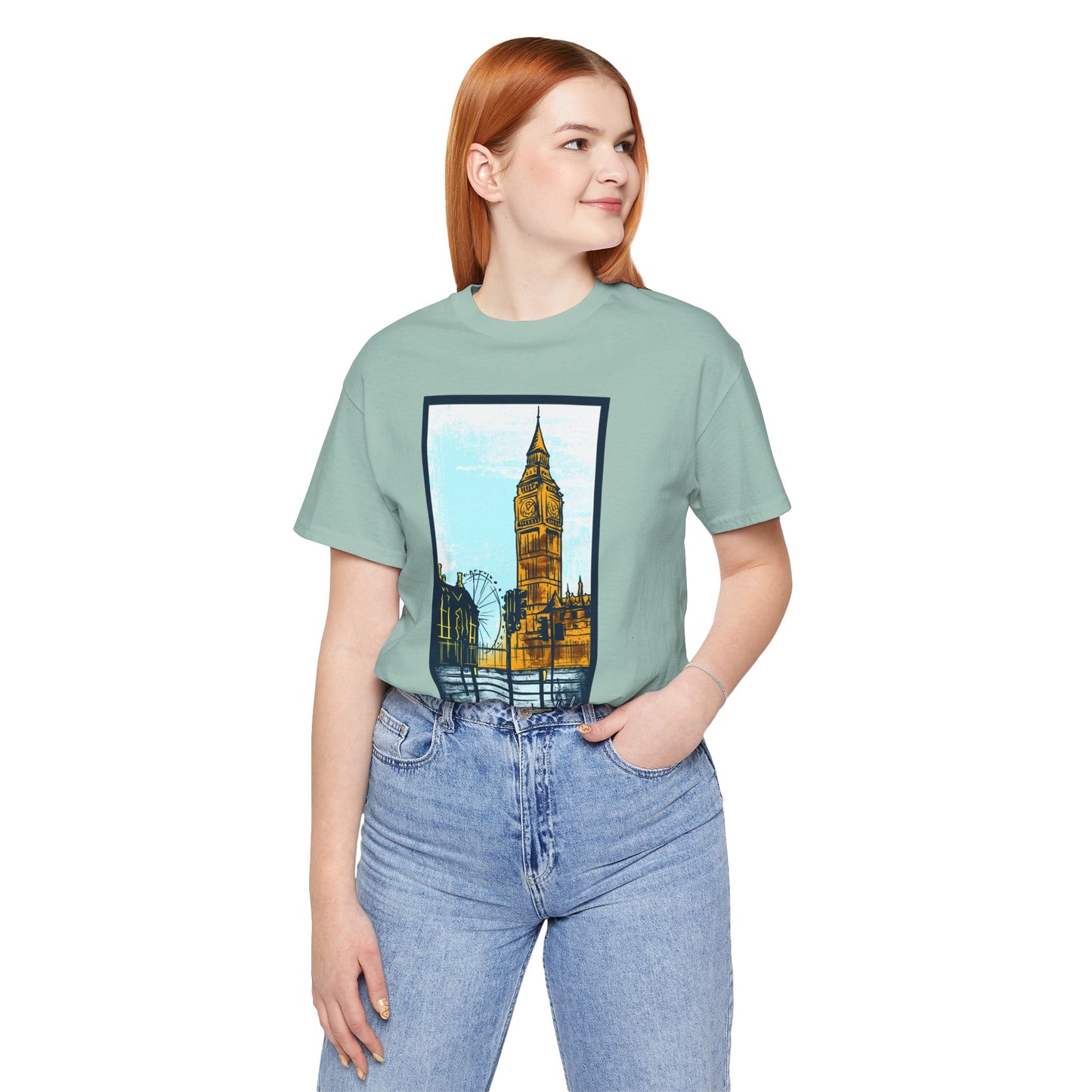 Retro Poster London Graphic Design Tee, London Shirt, Vintage Tees, Art Design T-Shirt, Graphic Tee, Retro Art Shirts