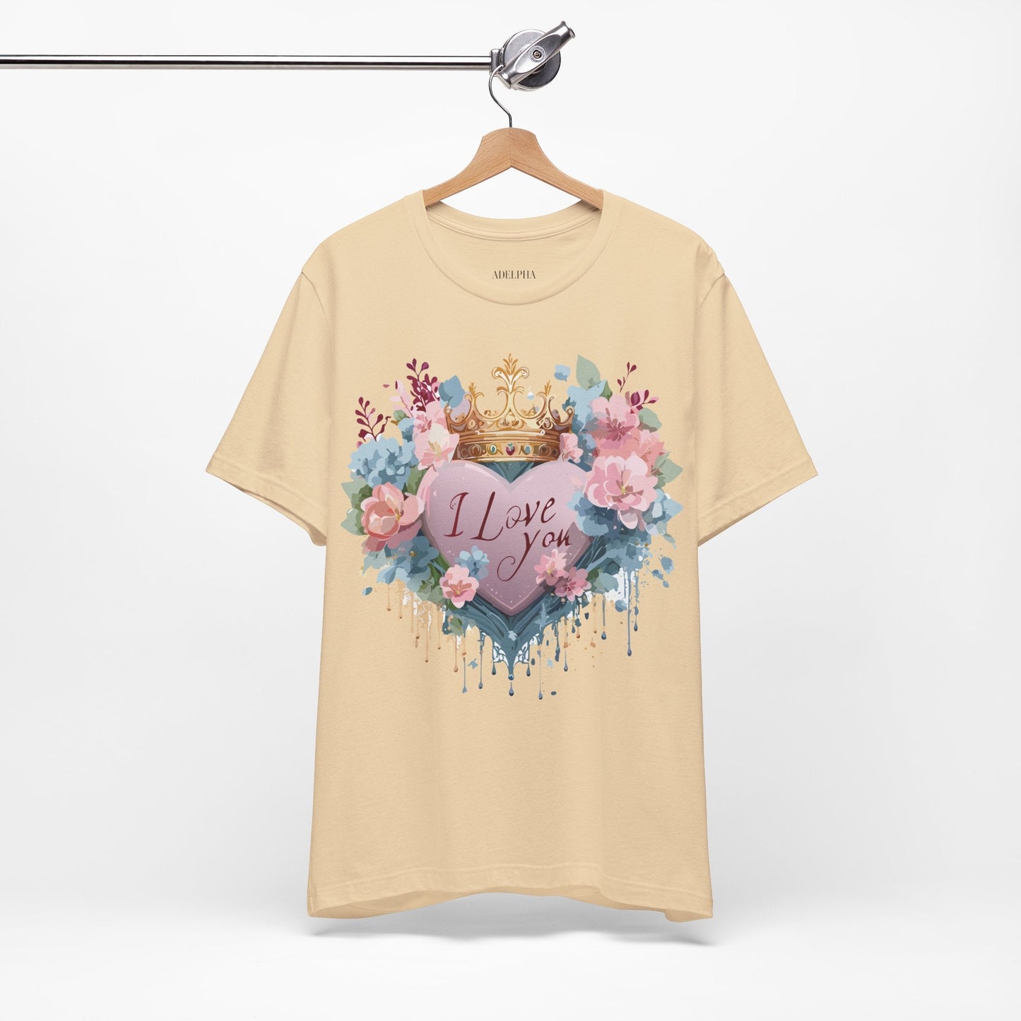 Valentine Graphic Tee Unisex Jersey Short Sleeve Vintage Inspired Art Design By Adelpha