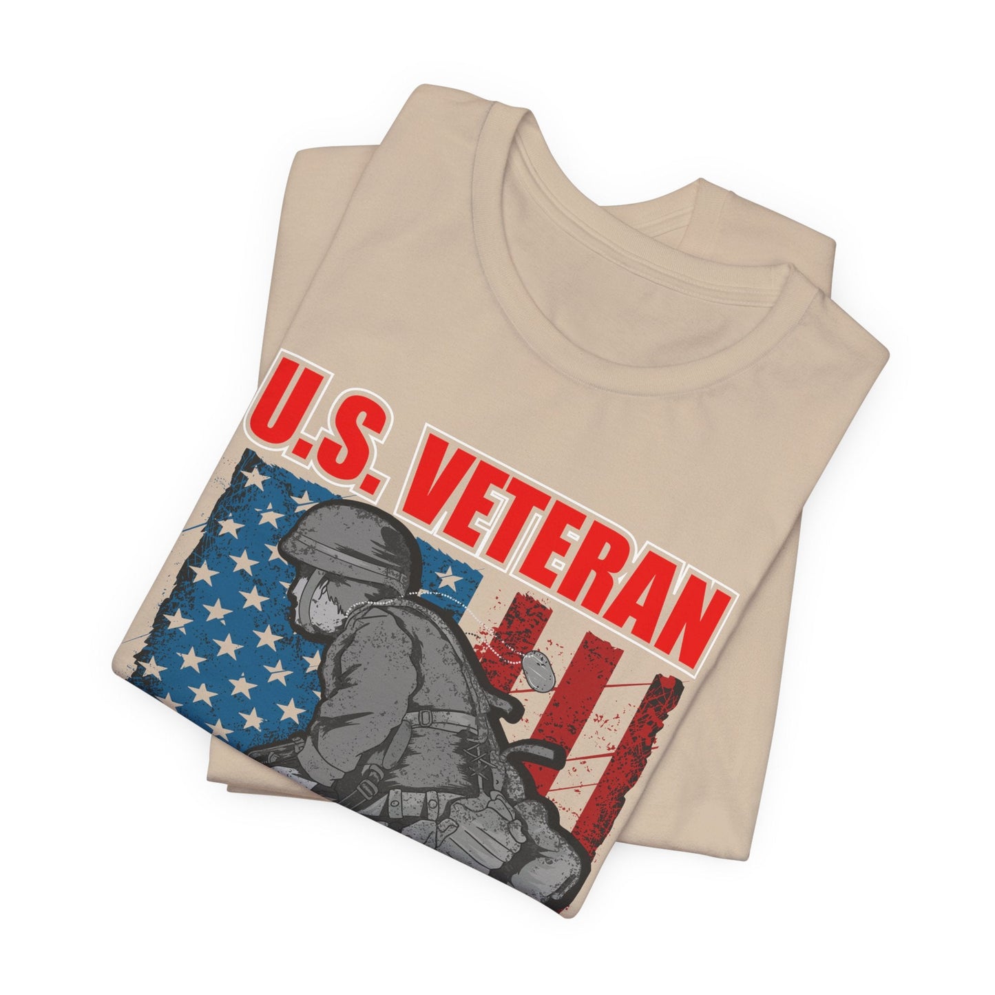 Army Veteran Patriotic Graphic Design Unisex Cotton T-Shirt v31