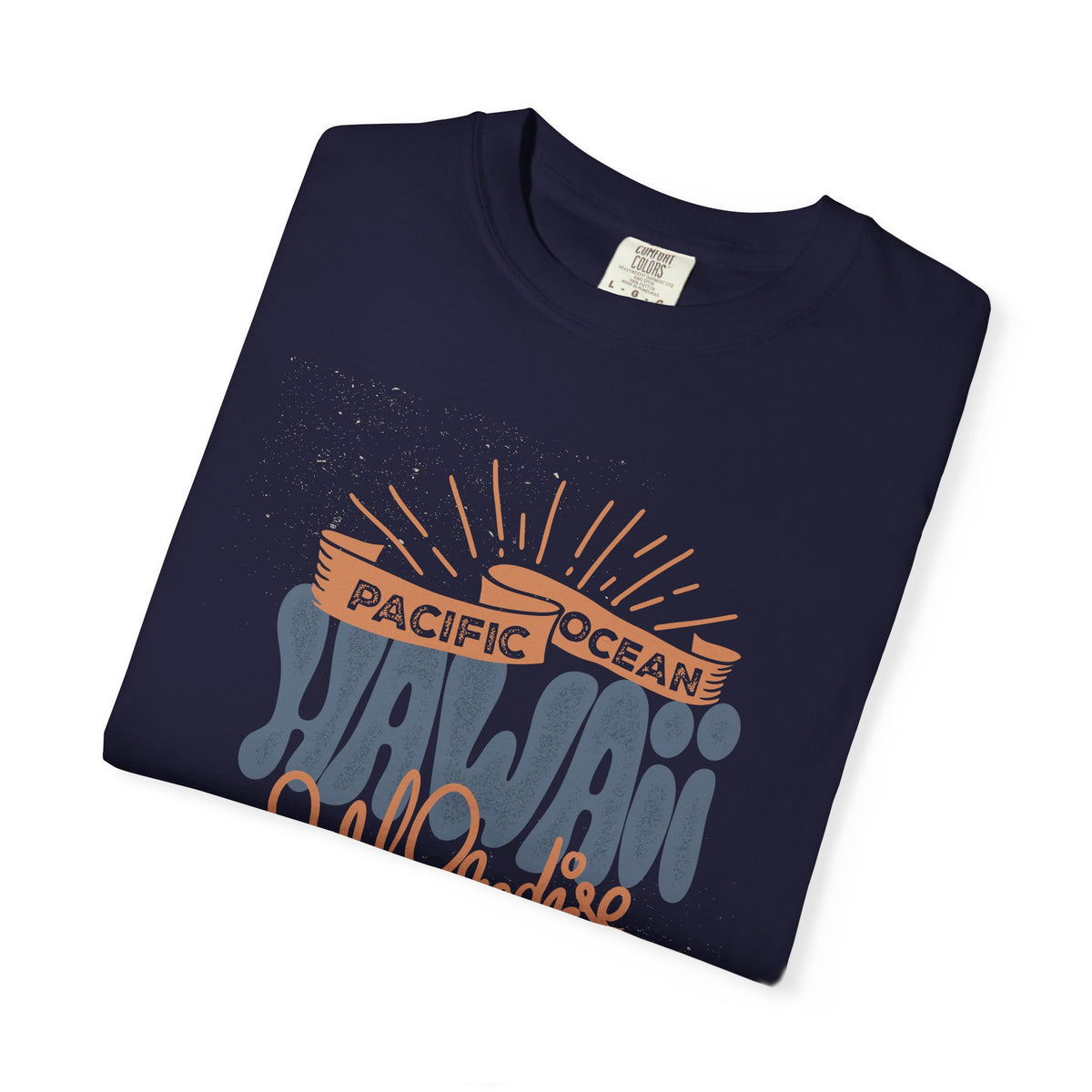 Hawaii Pacific Ocean Surf Paradise Graphic Unisex Comfort Colors Garment-Dyed Heavyweight 100 Cotton Art Design T-Shirt w8