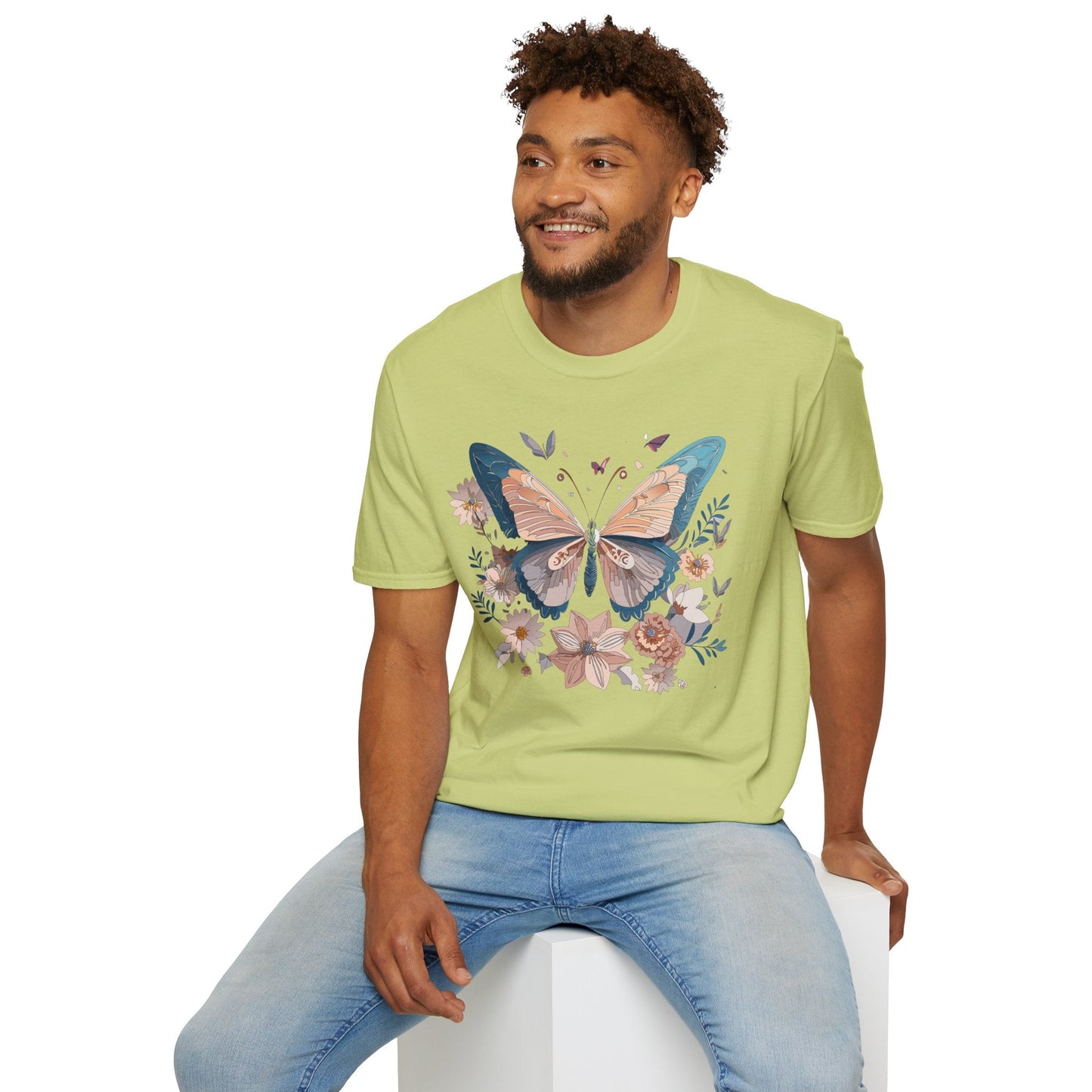 Monarch Butterfly T Shirt Unisex Softstyle Gildan 64000 Tee Lightweight Comfort Fit