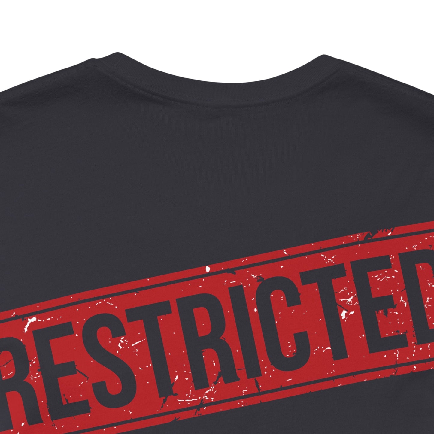 Bad Galaxy Tee Shirt With Red Stamp Made To Order 100 Percent Cotton Eco Friendly Inks USA