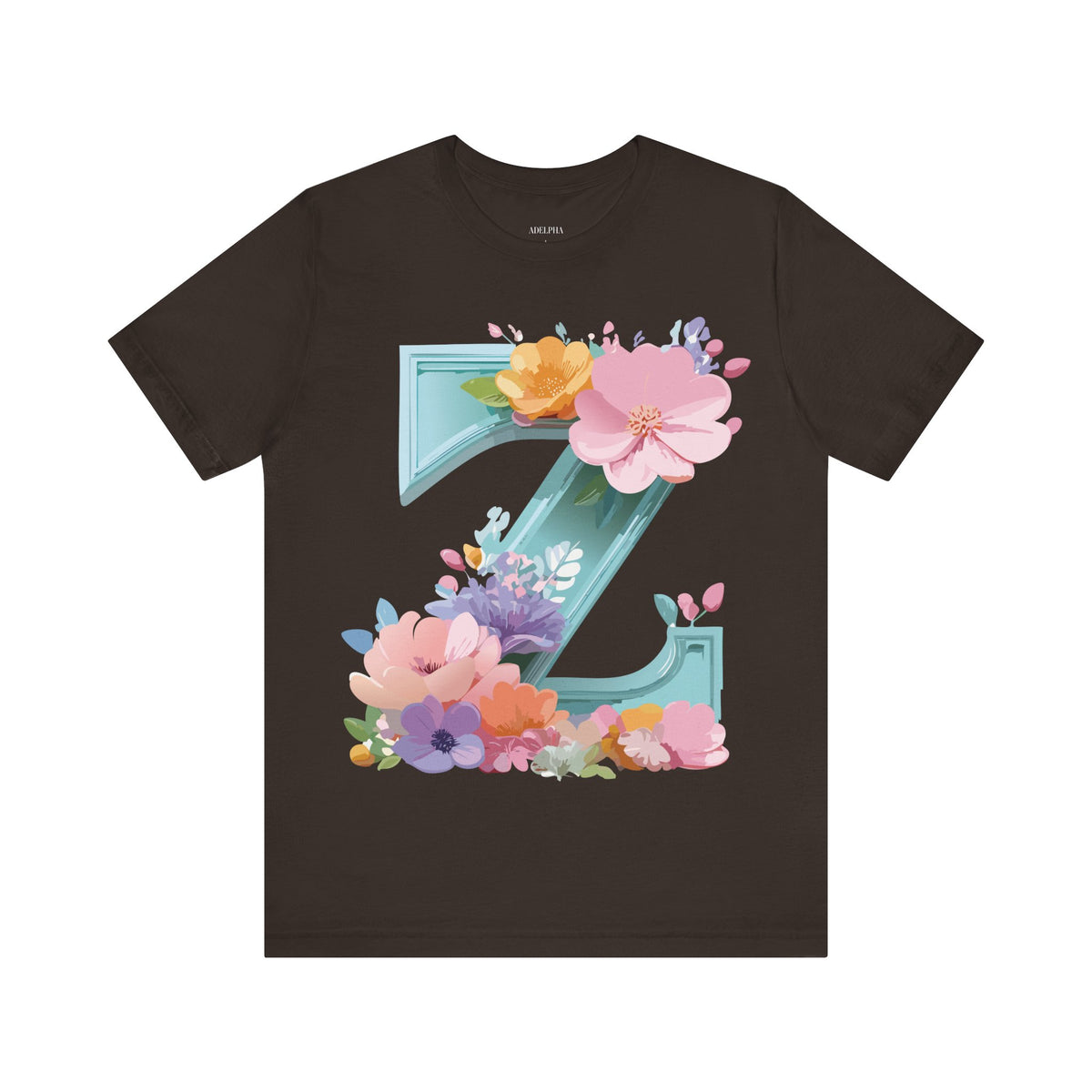 Letter Z Graphic Unisex Cotton Bella+Canvas Tee with Art Letter Design