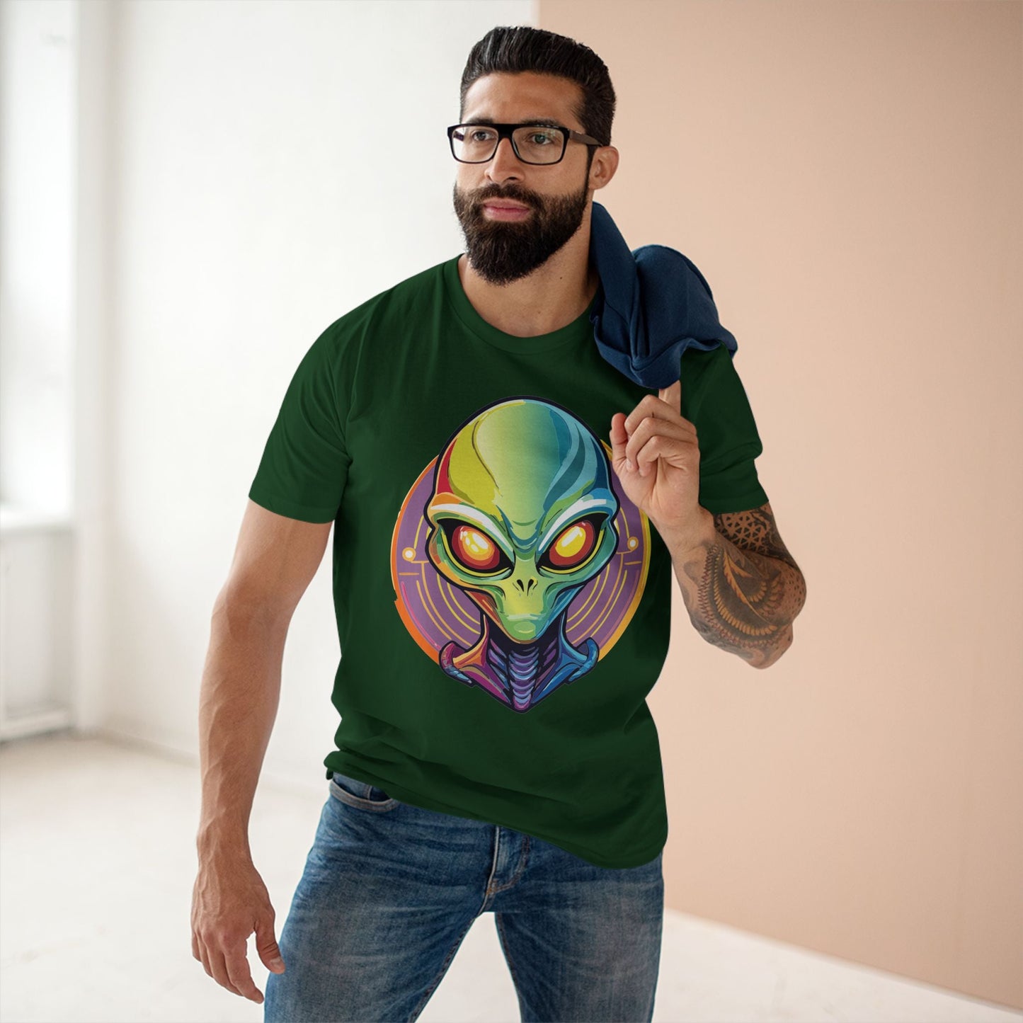 Aliens Graphic Unisex 100 Cotton Staple Tee 8