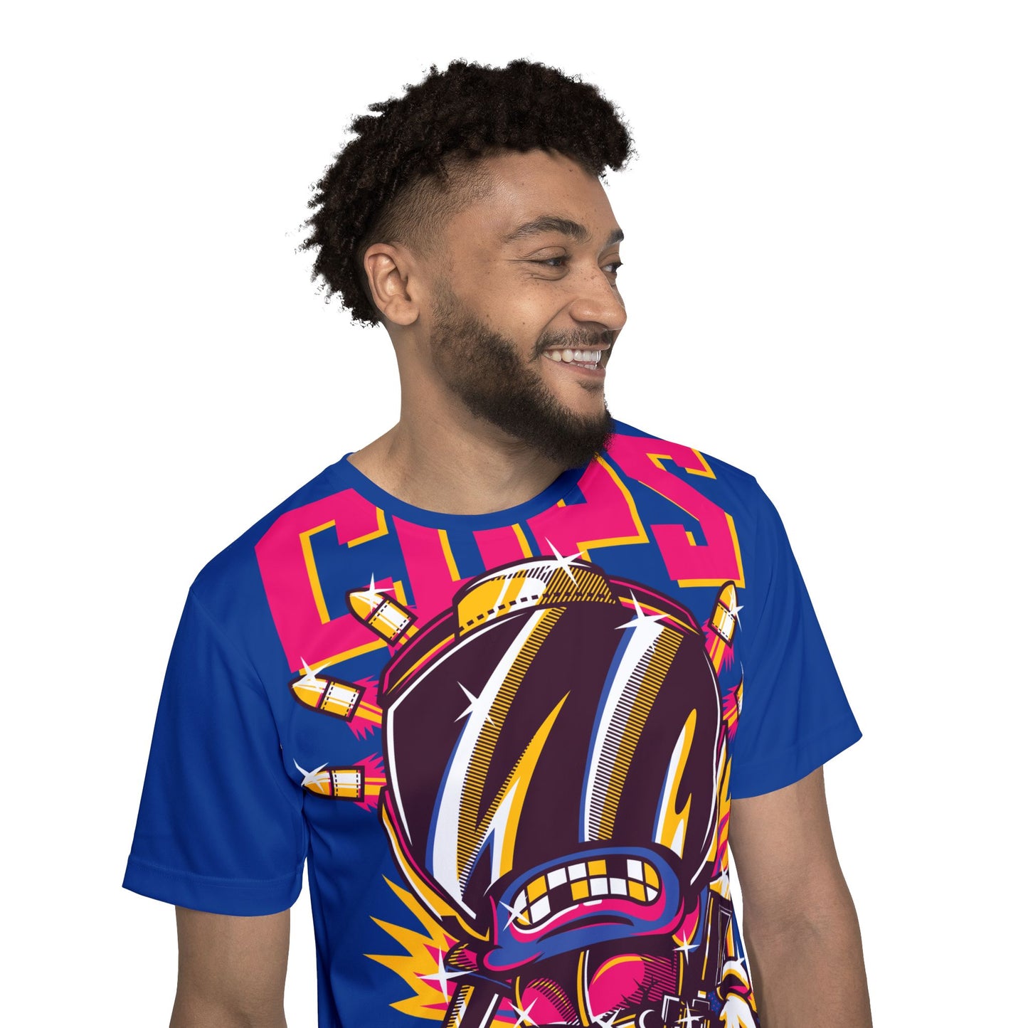 Be8 Fun Graphic T-Shirt, Art Design Poly Shirt, All Over Print Graphic Tee, Funny Print T-Shirt, Funny Cartoon Tee