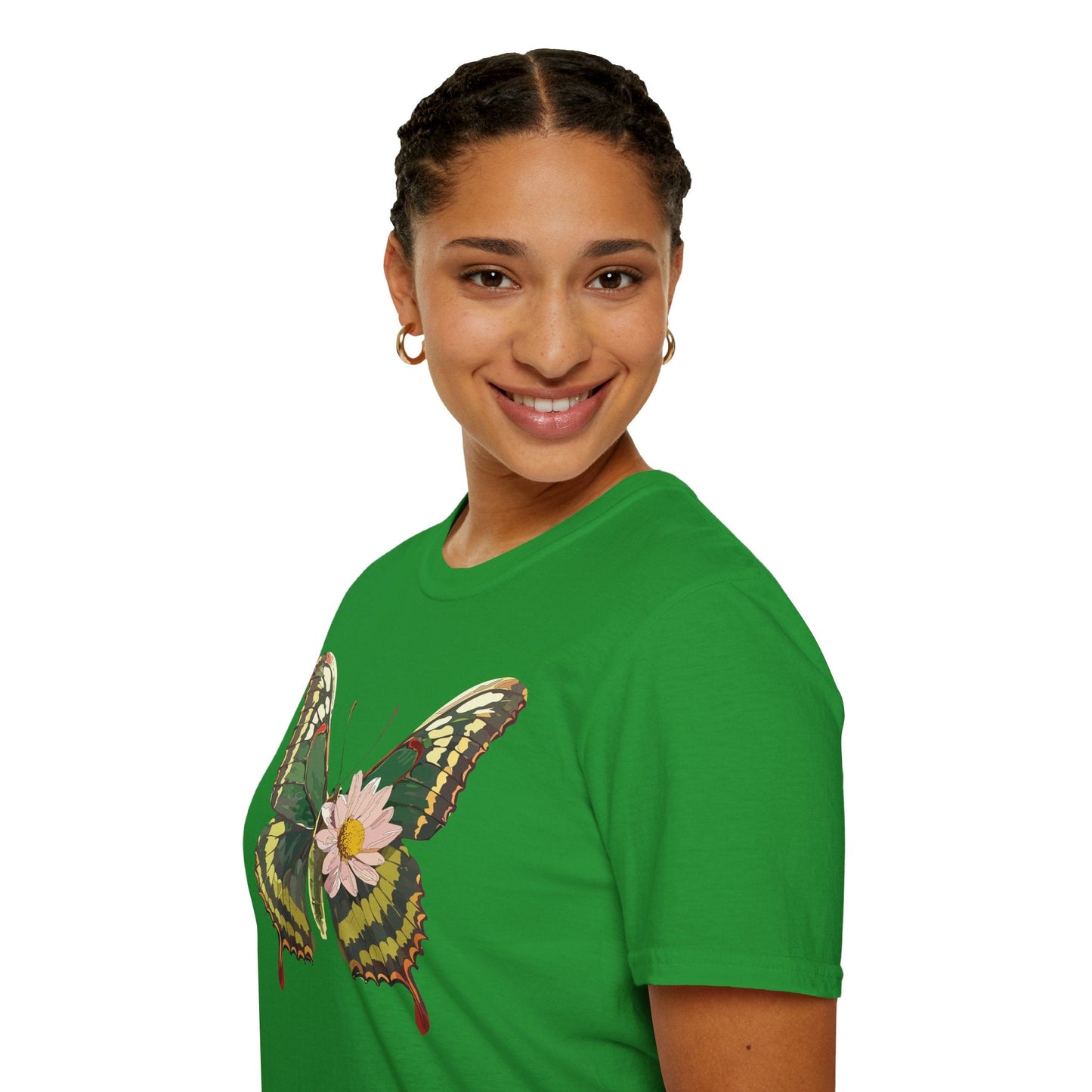 Butterfly Shirt Unisex Monarch Butterfly Tee Gildan Softstyle 64000 100% Ring Spun Cotton