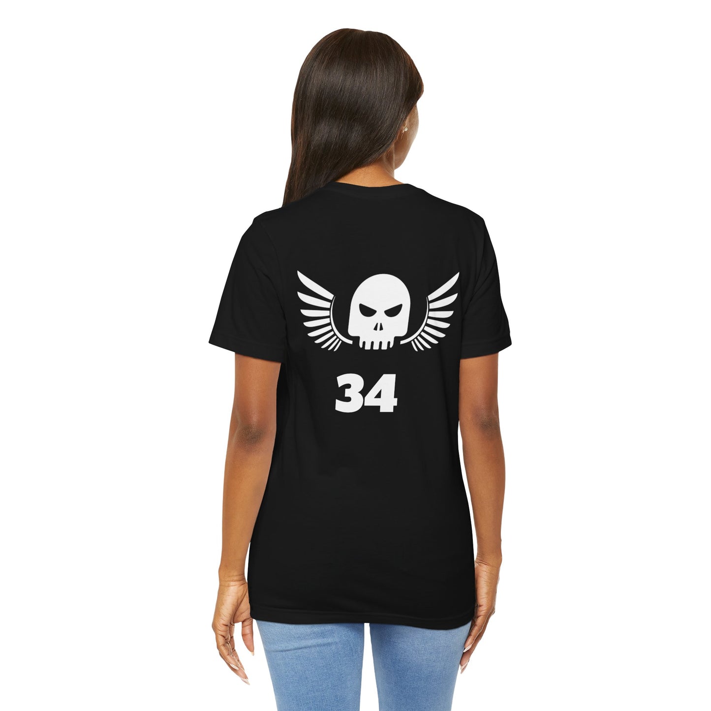 Unisex Cotton Tee Shirt with Skull