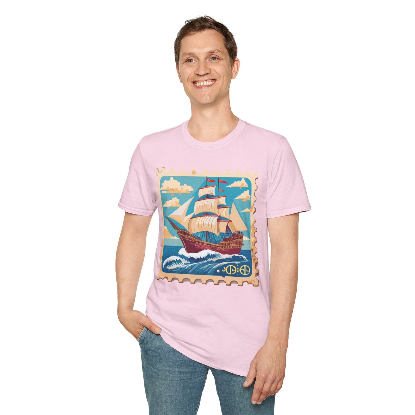 Ship T Shirts Frigate Vessel Tee Unisex Softstyle Gildan 64000 100 Percent Cotton