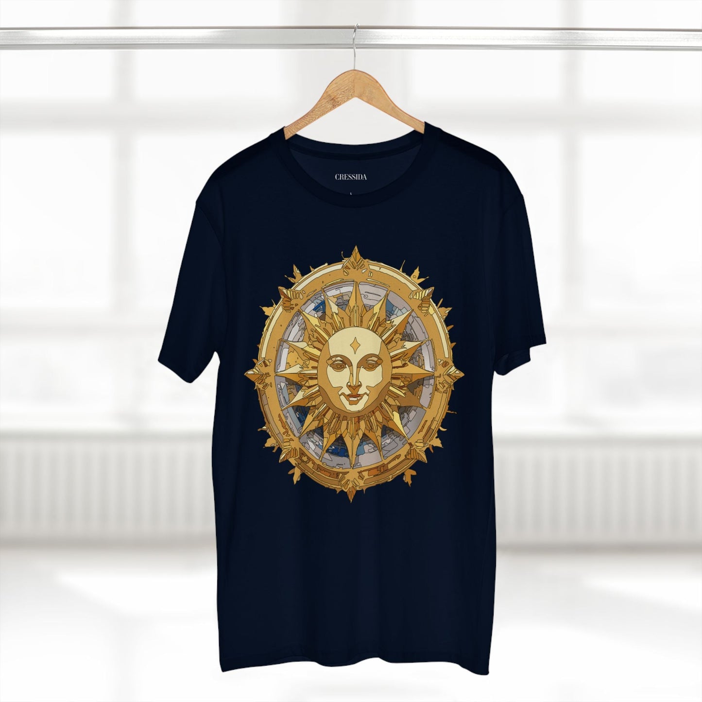 Gold Sun Graphic Unisex 100 Cotton T-Shirt with Golden Art Design 20