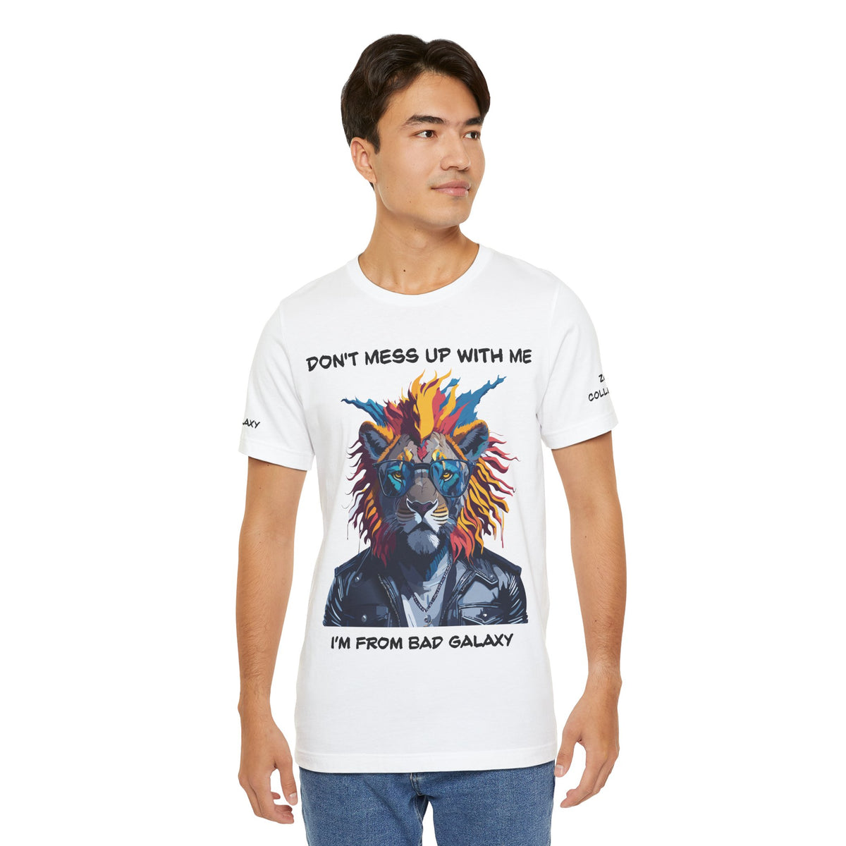 Animal Graphic Unisex Cotton Bella+Canvas Tee with Art Design b6