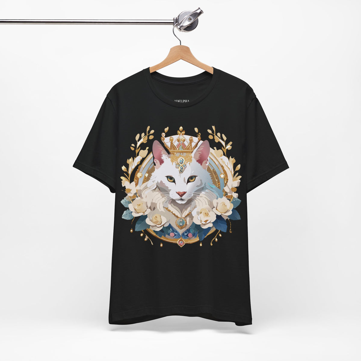 Medallion Graphic Unisex Cotton Bella+Canvas Tee with Floral Art Design m66